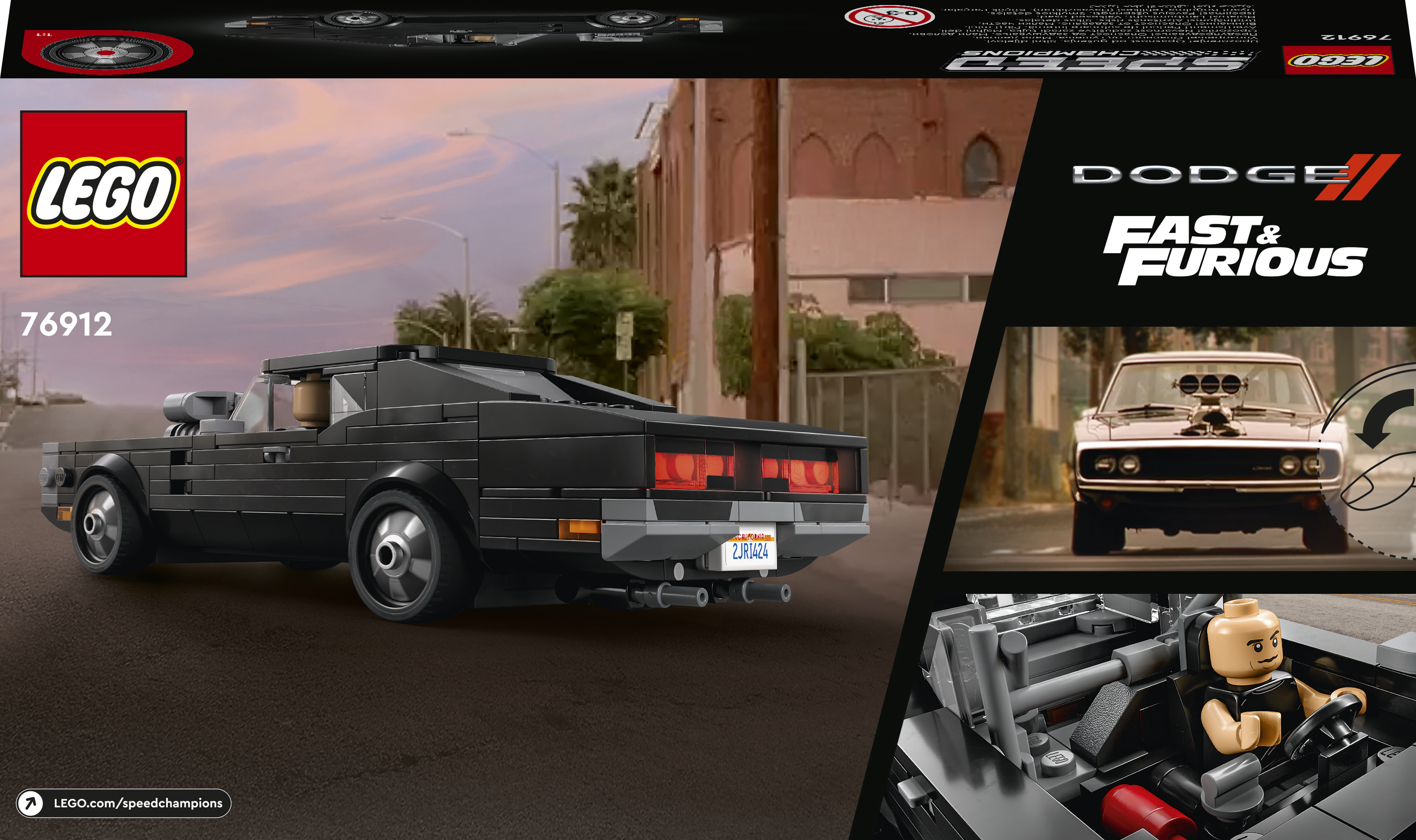 LEGO Speed Champions - Fast & Furious automodelis 1970 Dodge Charger R/T - Image 2