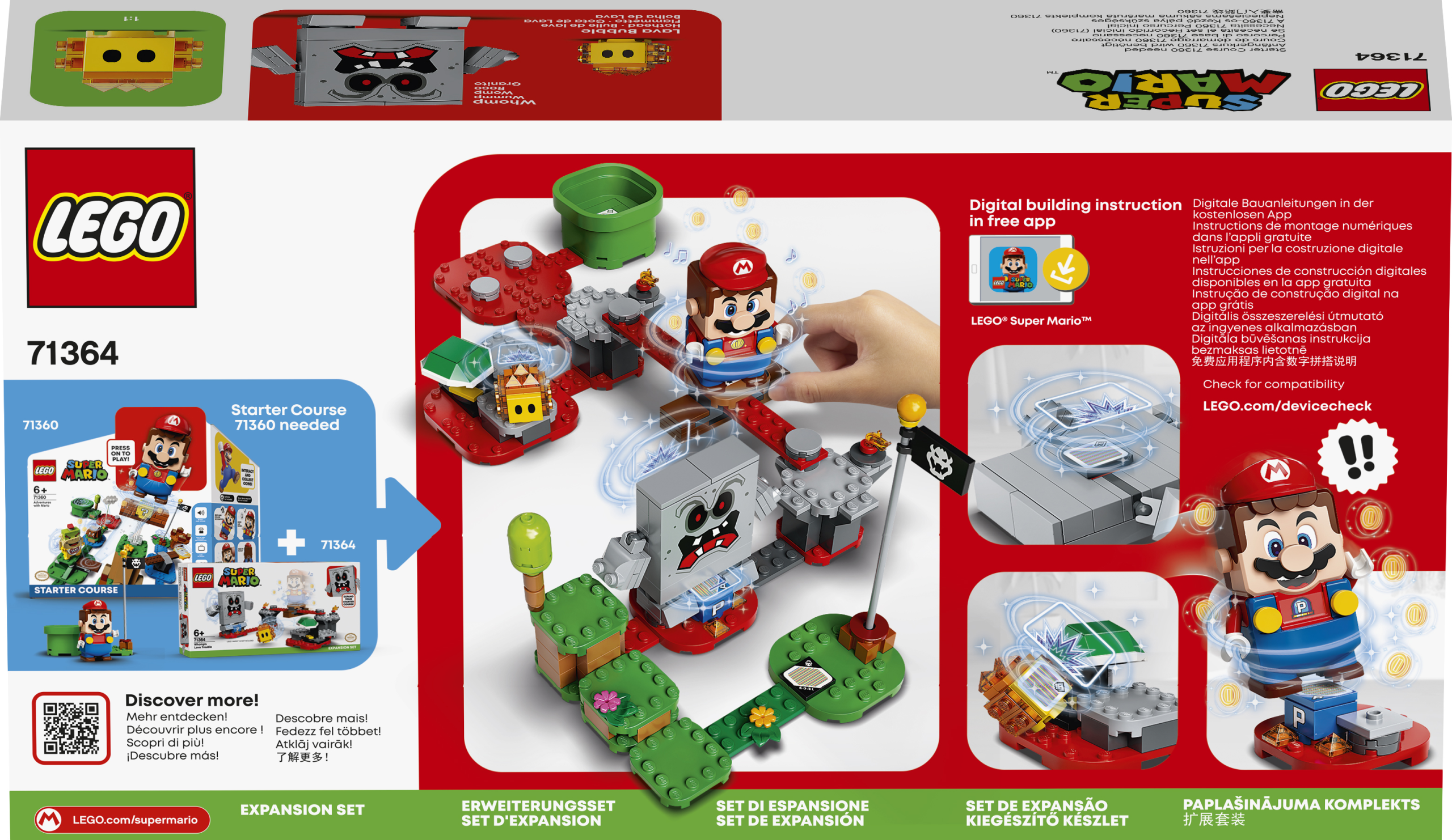 Super Mario - Whomp lavos negandų papildymas, Lego - Image 3