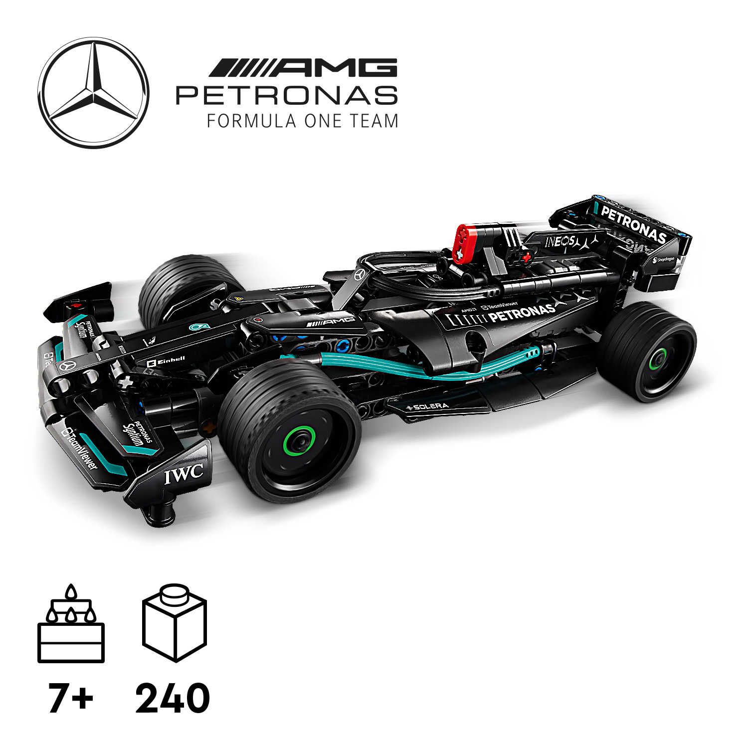 LEGO Technic - Automobilis Mercedes-AMG F1 W14 E Performance Pull-Back - Image 4