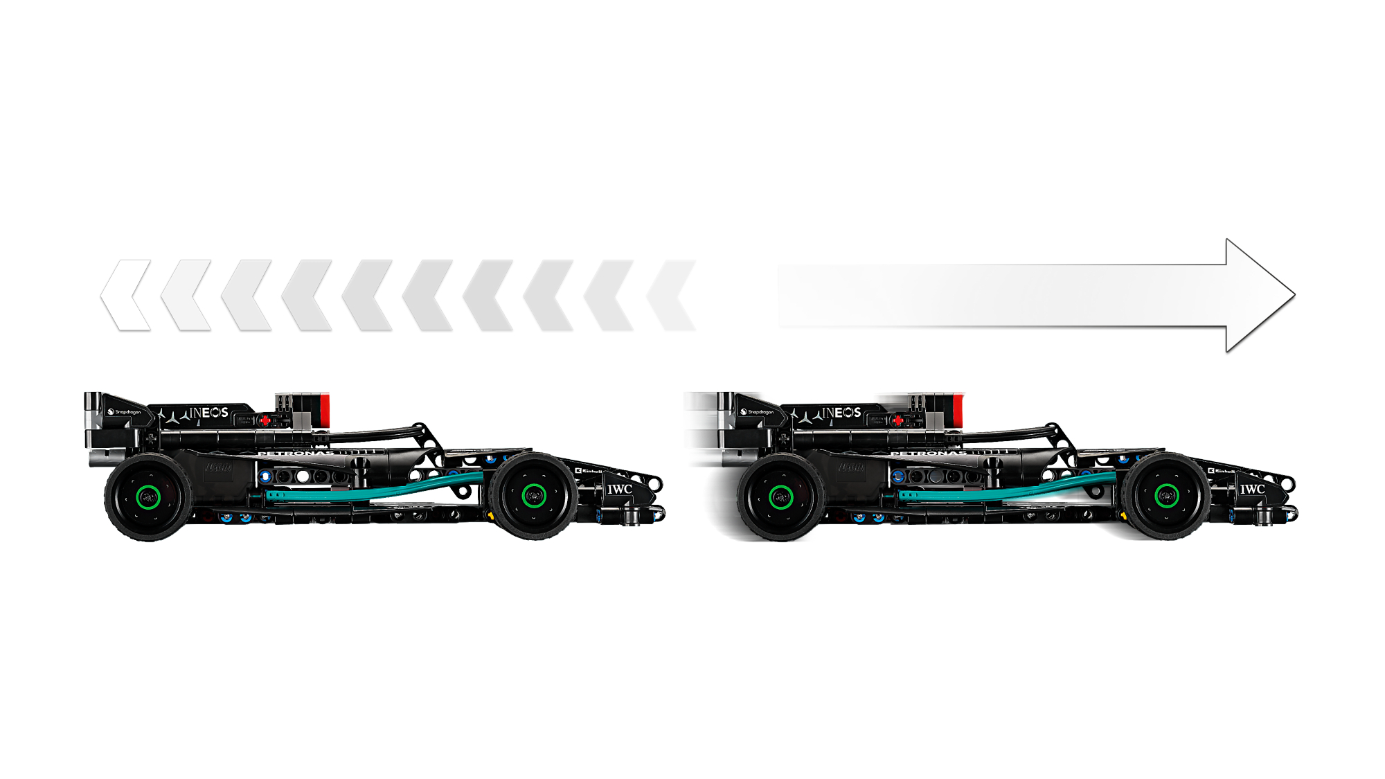 LEGO Technic - Automobilis Mercedes-AMG F1 W14 E Performance Pull-Back - Image 6