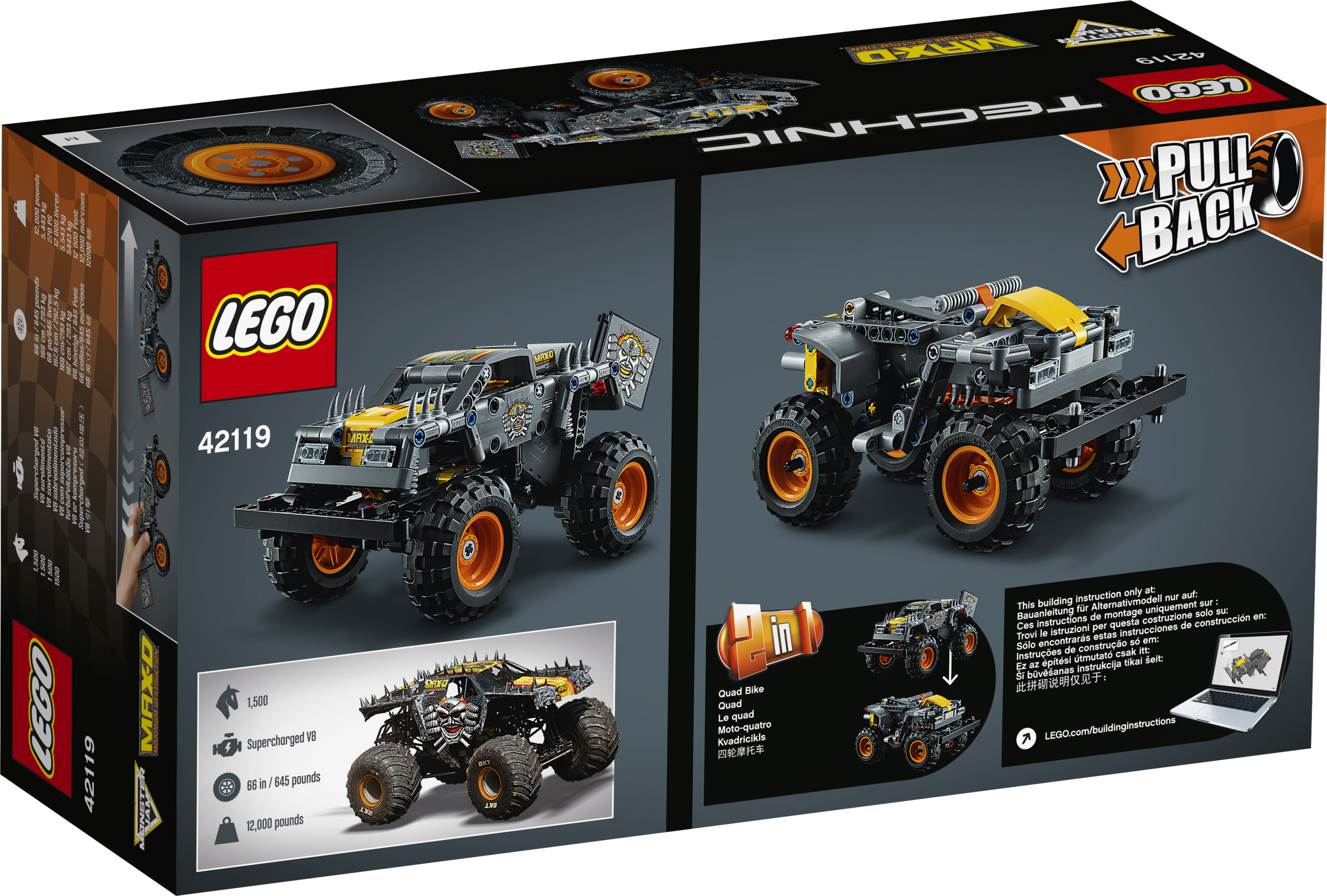 LEGO Technic - Visureigis Monster Jam Max-D - Image 4