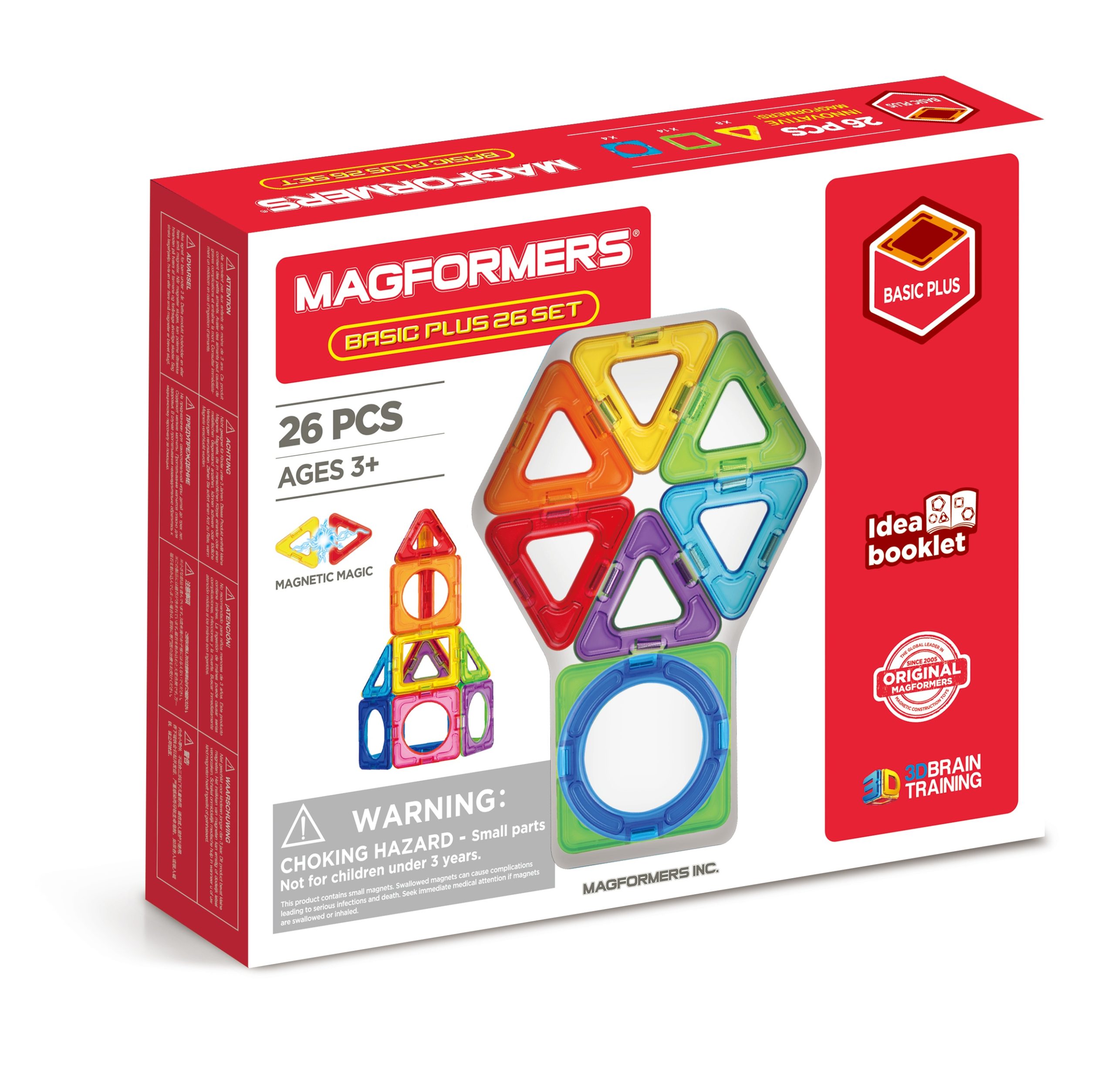 Magformers – Magnetinis rinkinys „Basic Plus“, 26 vnt.