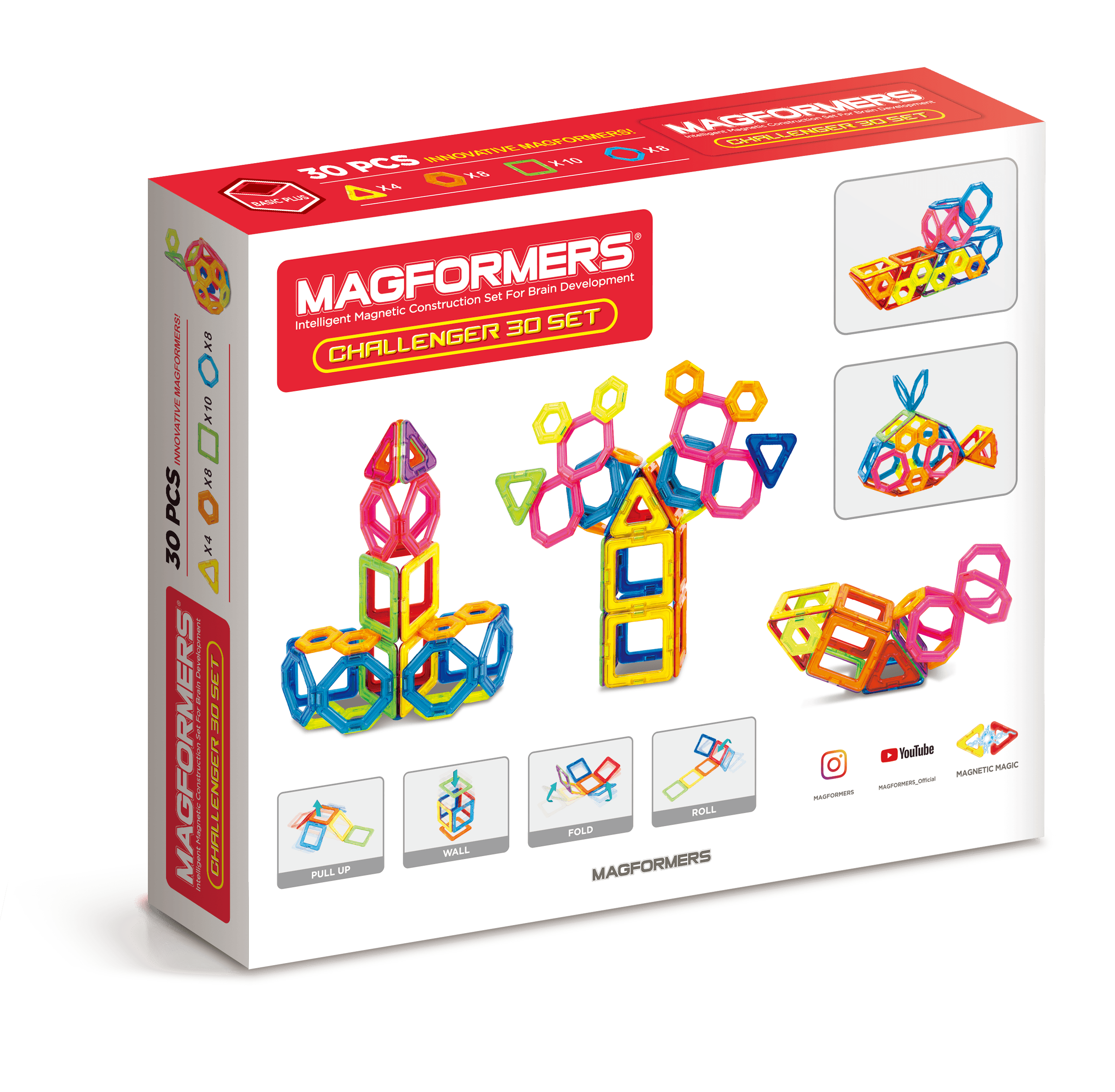 Magformers – Magnetinis rinkinys Iššūkis, 30 dalių - Image 2