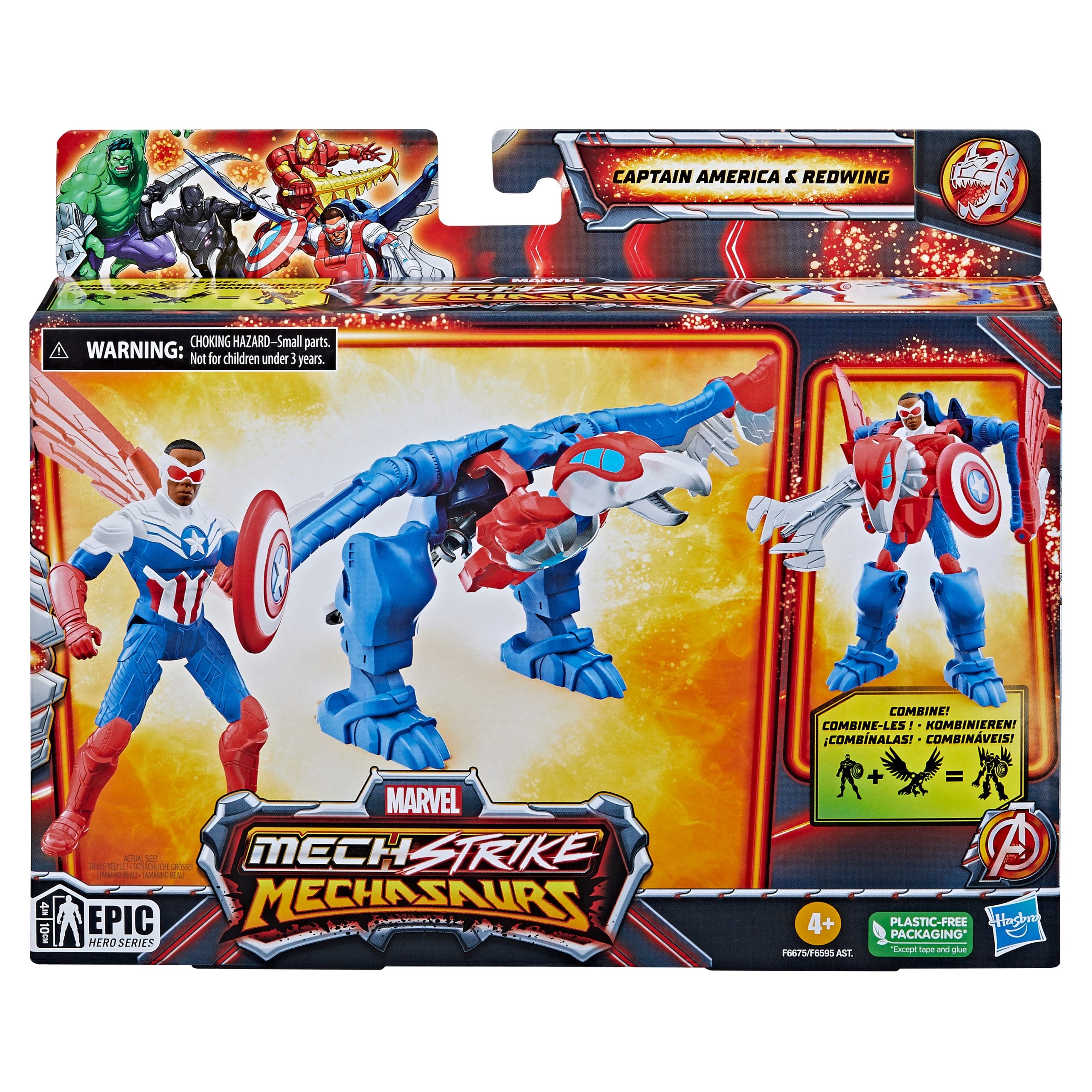 Avengers - Marvel Mech Strike 3.0 figūrėlė ir kostiumas - 10 cm