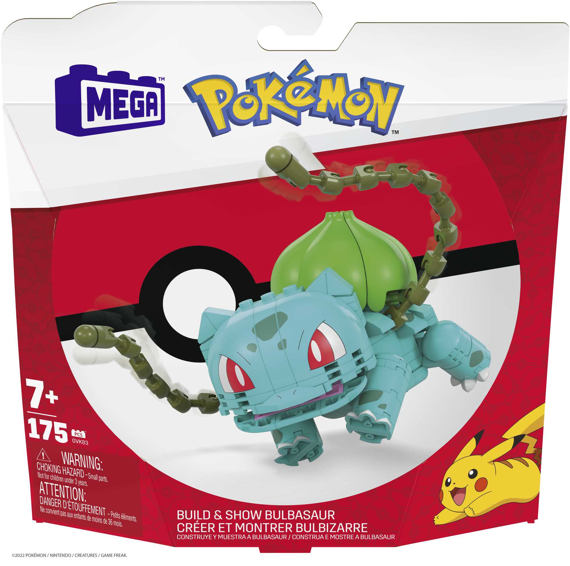 Pokemon - Mega Construx rinkinys Bulbasaur, GVK83 - Image 6