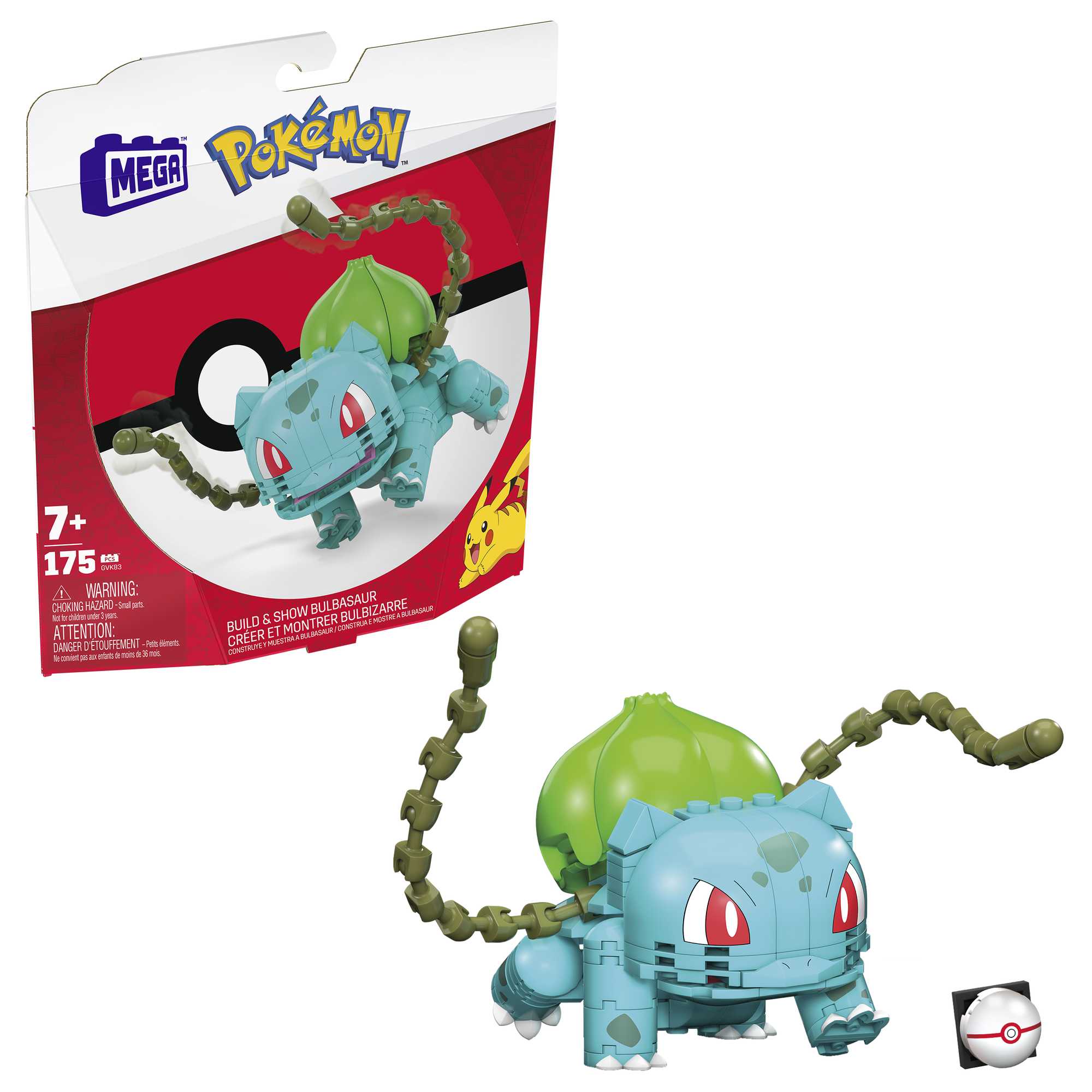Pokemon - Mega Construx rinkinys Bulbasaur, GVK83