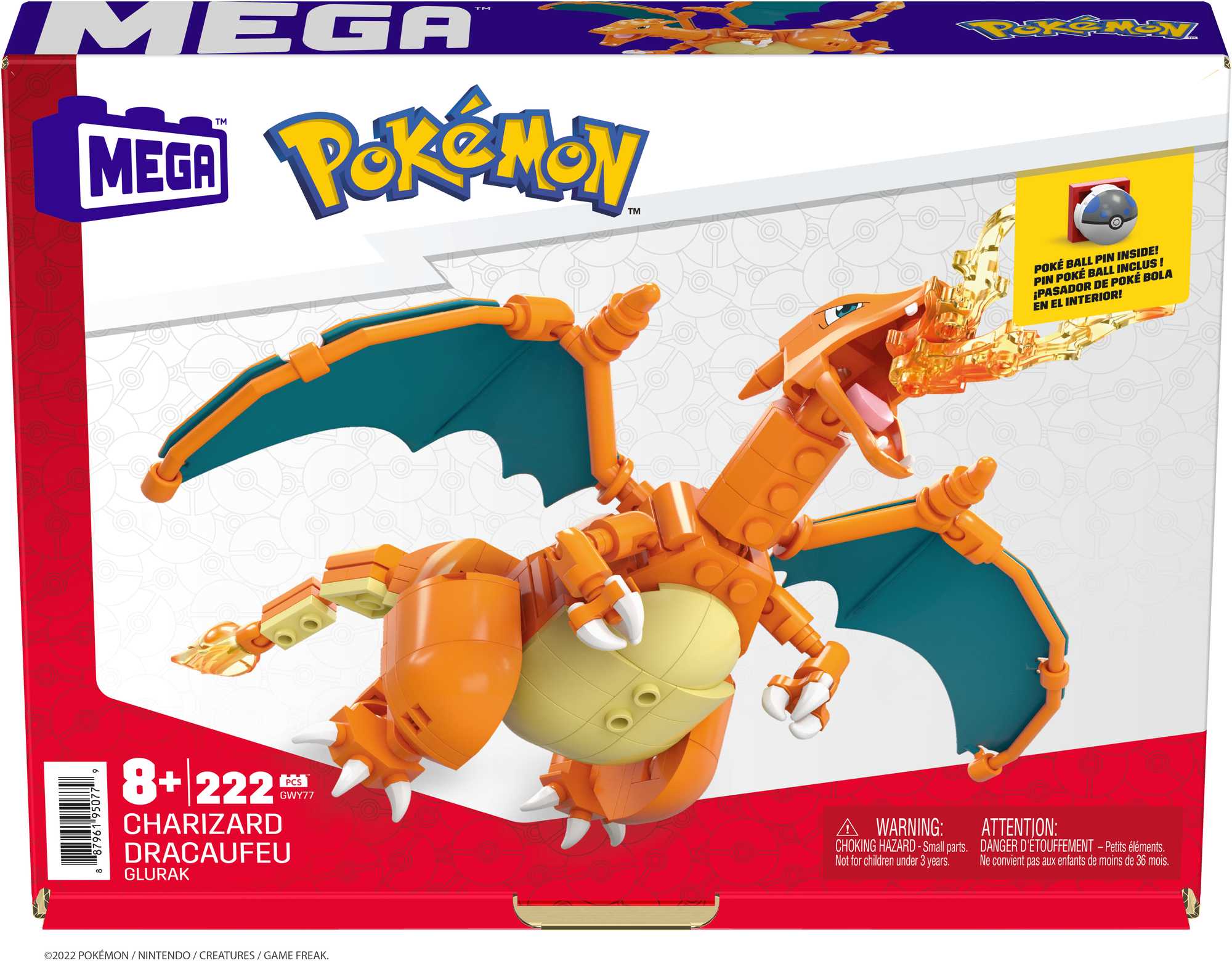 Pokemon - Mega Construx rinkinys Charizard, GWY77 - Image 7