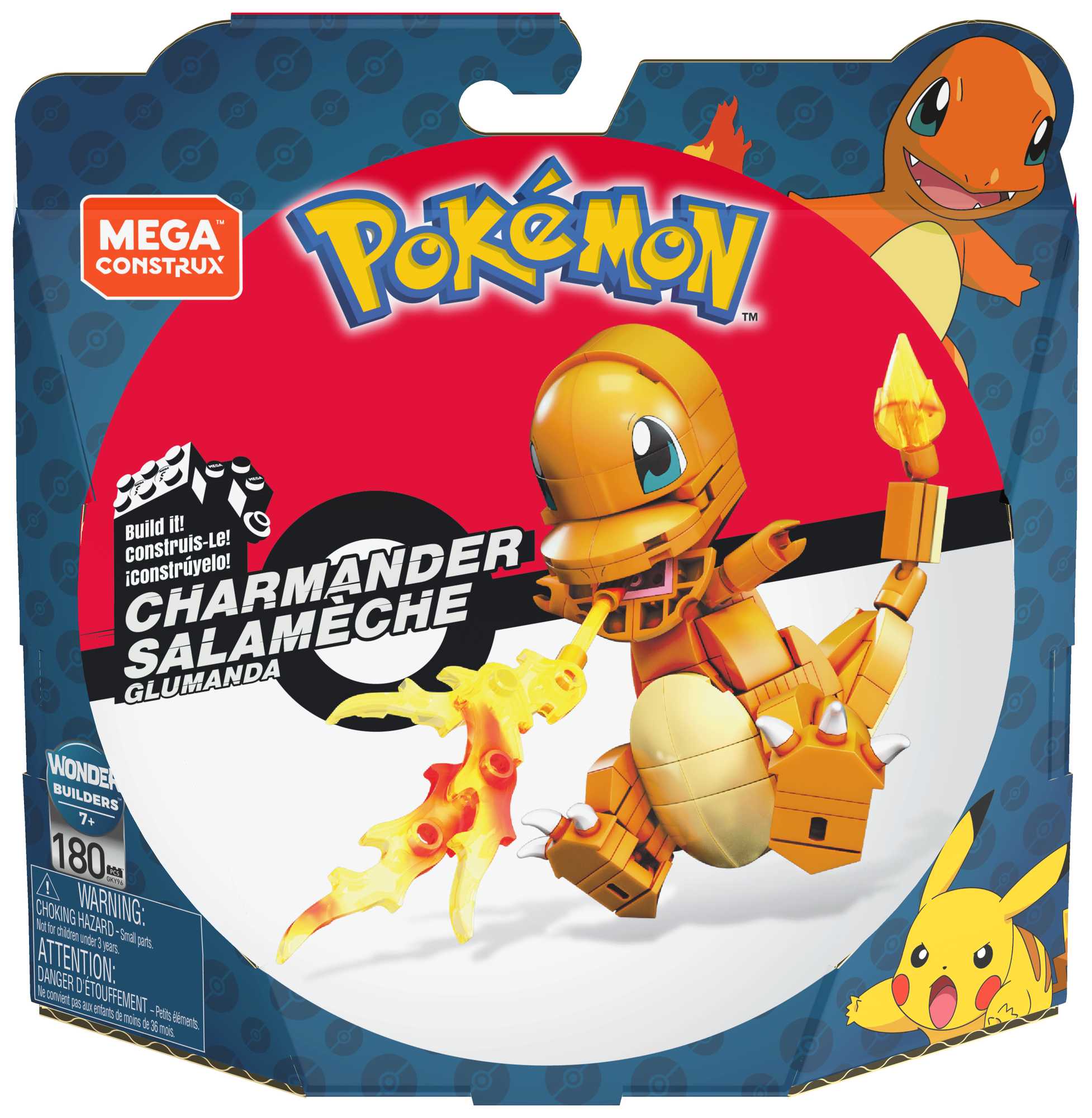 Pokemon - Mega Construx rinkinys Charmander, GKY96 - Image 6