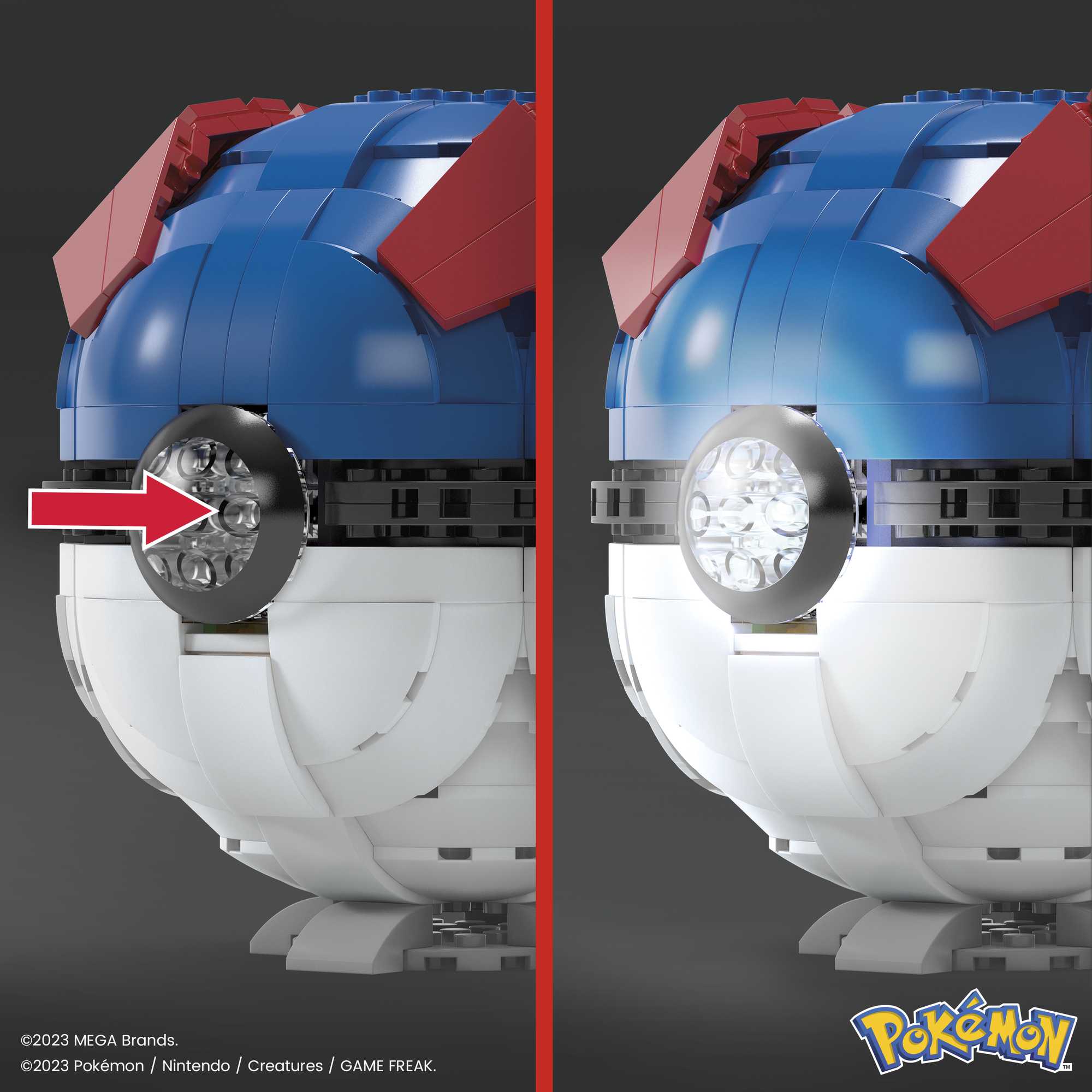 Pokemon - Mega Construx rinkinys Didysis poke rutulys, HMW04 - Image 4