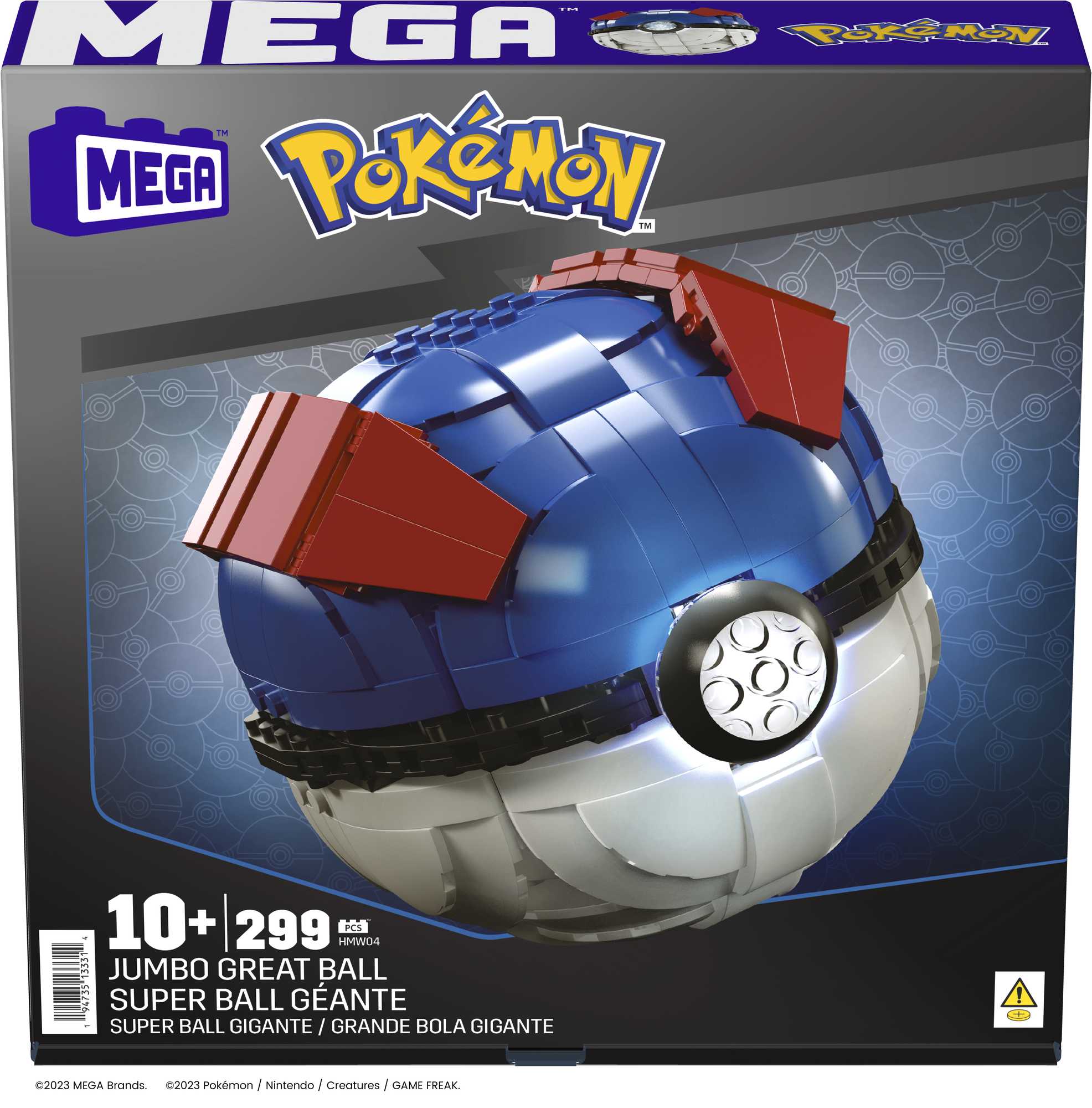 Pokemon - Mega Construx rinkinys Didysis poke rutulys, HMW04 - Image 6