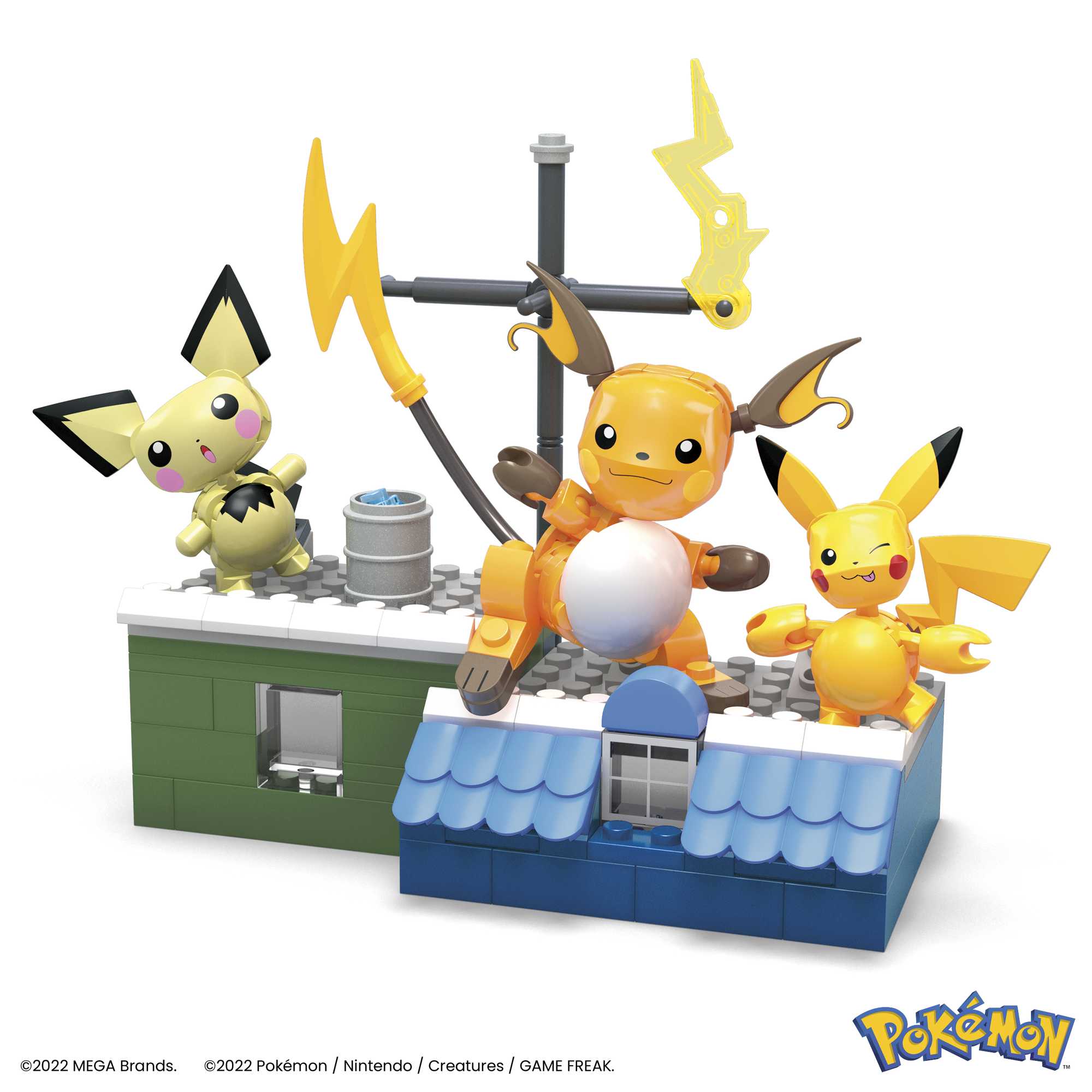 Pokemon - Mega Construx rinkinys Pikachu evoliucija, HKT23 - Image 3