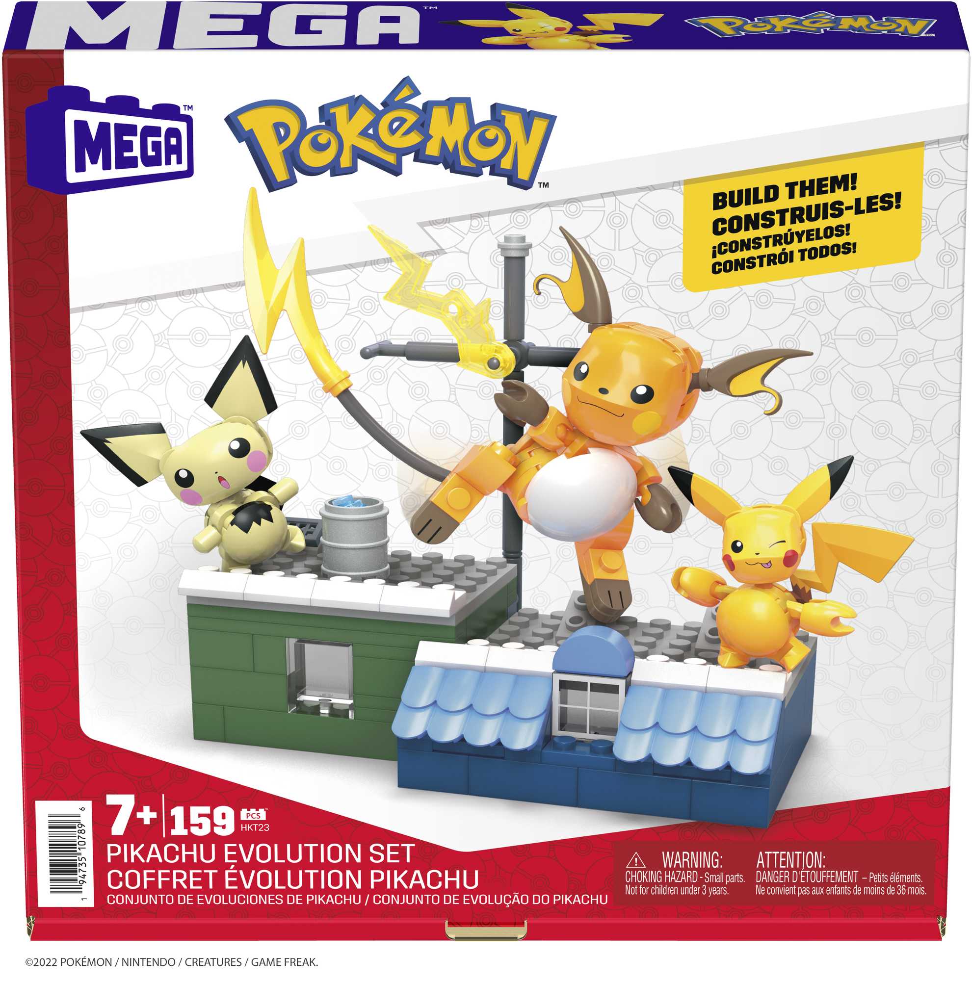 Pokemon - Mega Construx rinkinys Pikachu evoliucija, HKT23 - Image 6