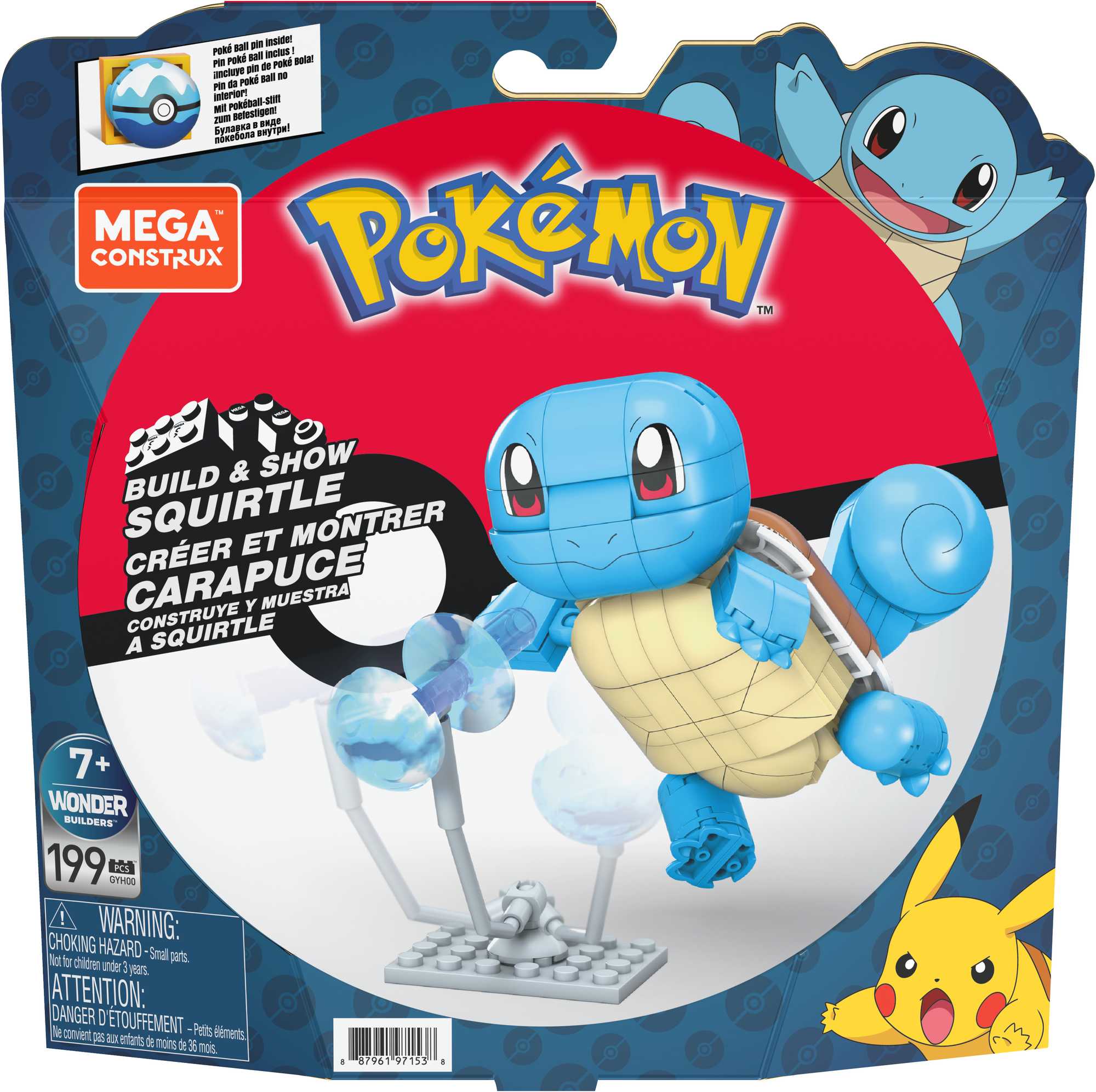 Pokemon - Mega Construx rinkinys Squirtle, GYH00 - Image 7