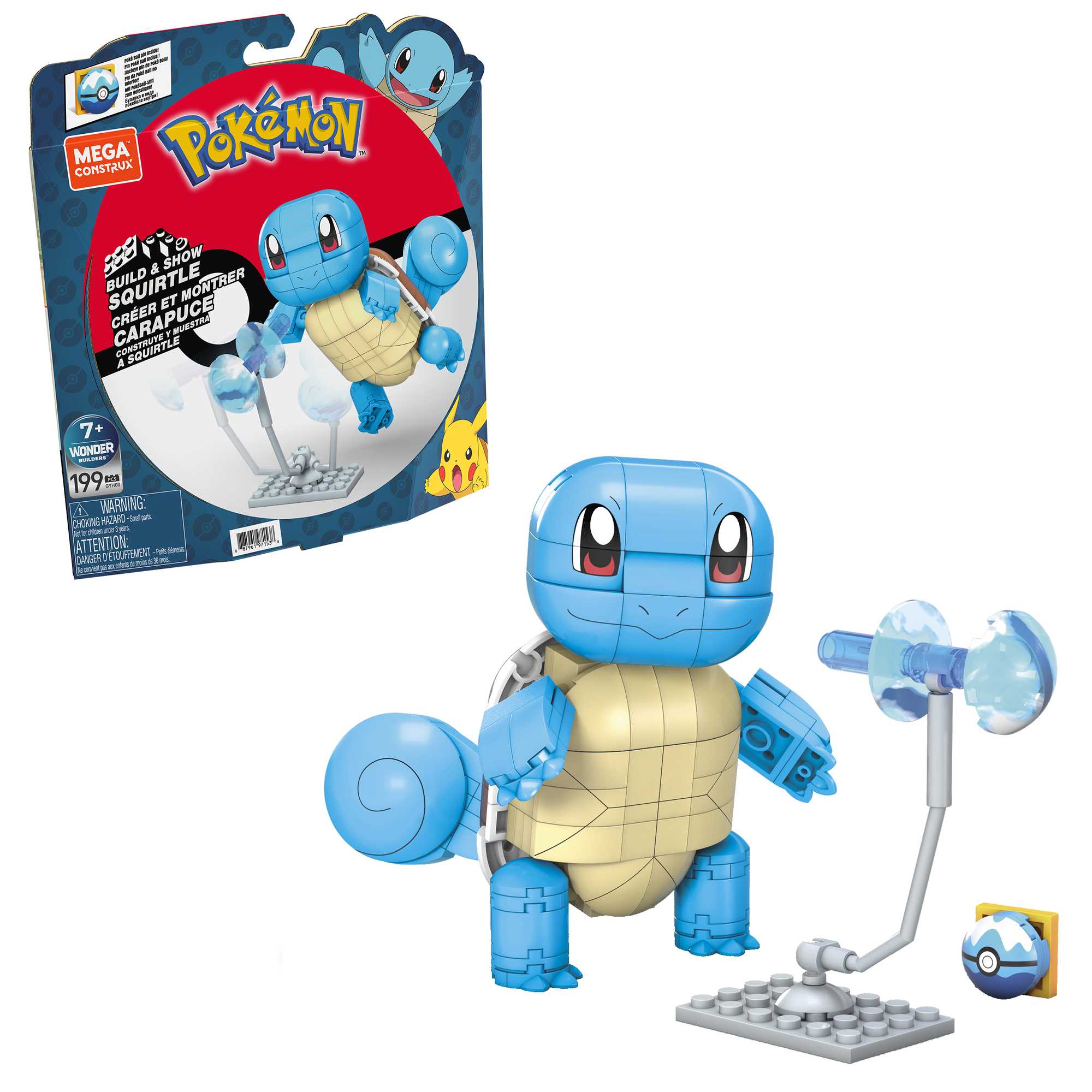Pokemon - Mega Construx rinkinys Squirtle, GYH00