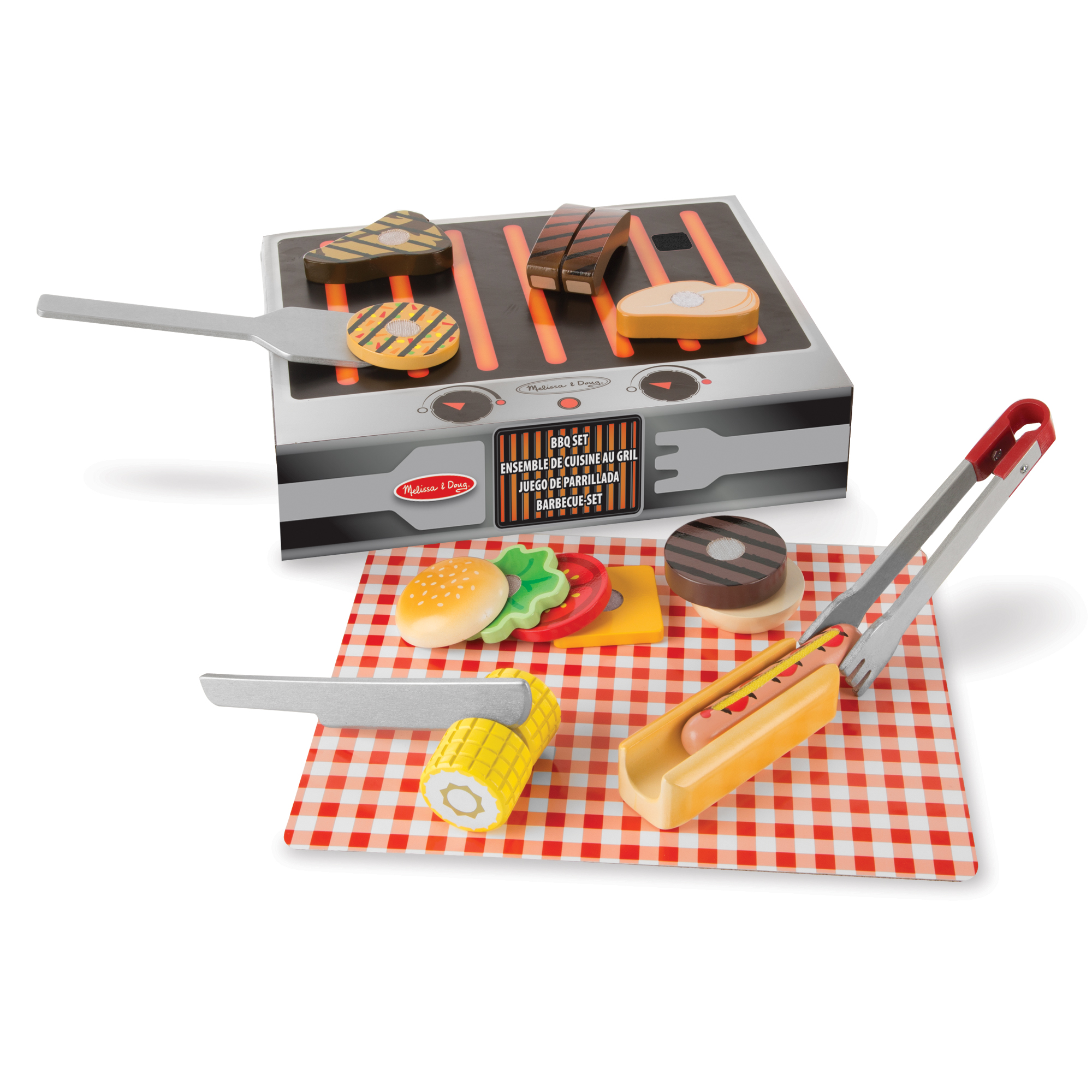 Melissa and Doug – Grill & Serve rinkinys „BBQ"