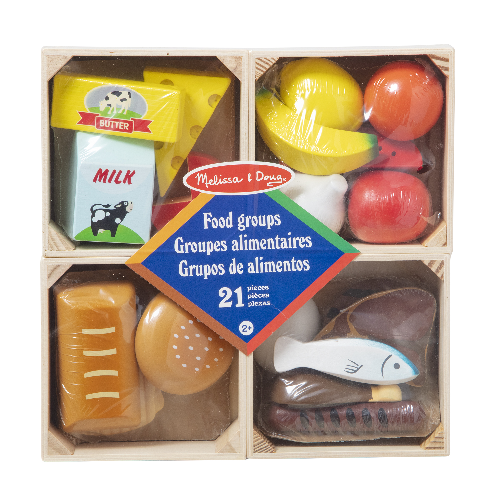 Melissa and Doug – Rinkinys „Maisto produktų grupės" - Image 3