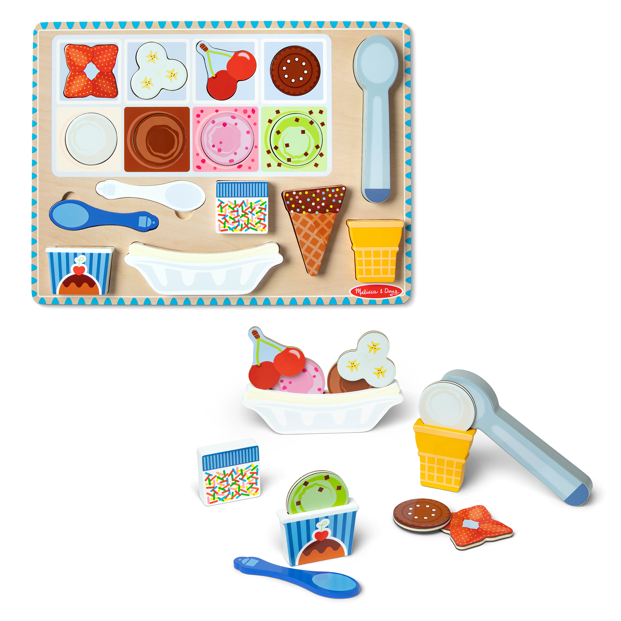 Melissa and Doug – Medinis magnetinis rinkinys „Ledai“