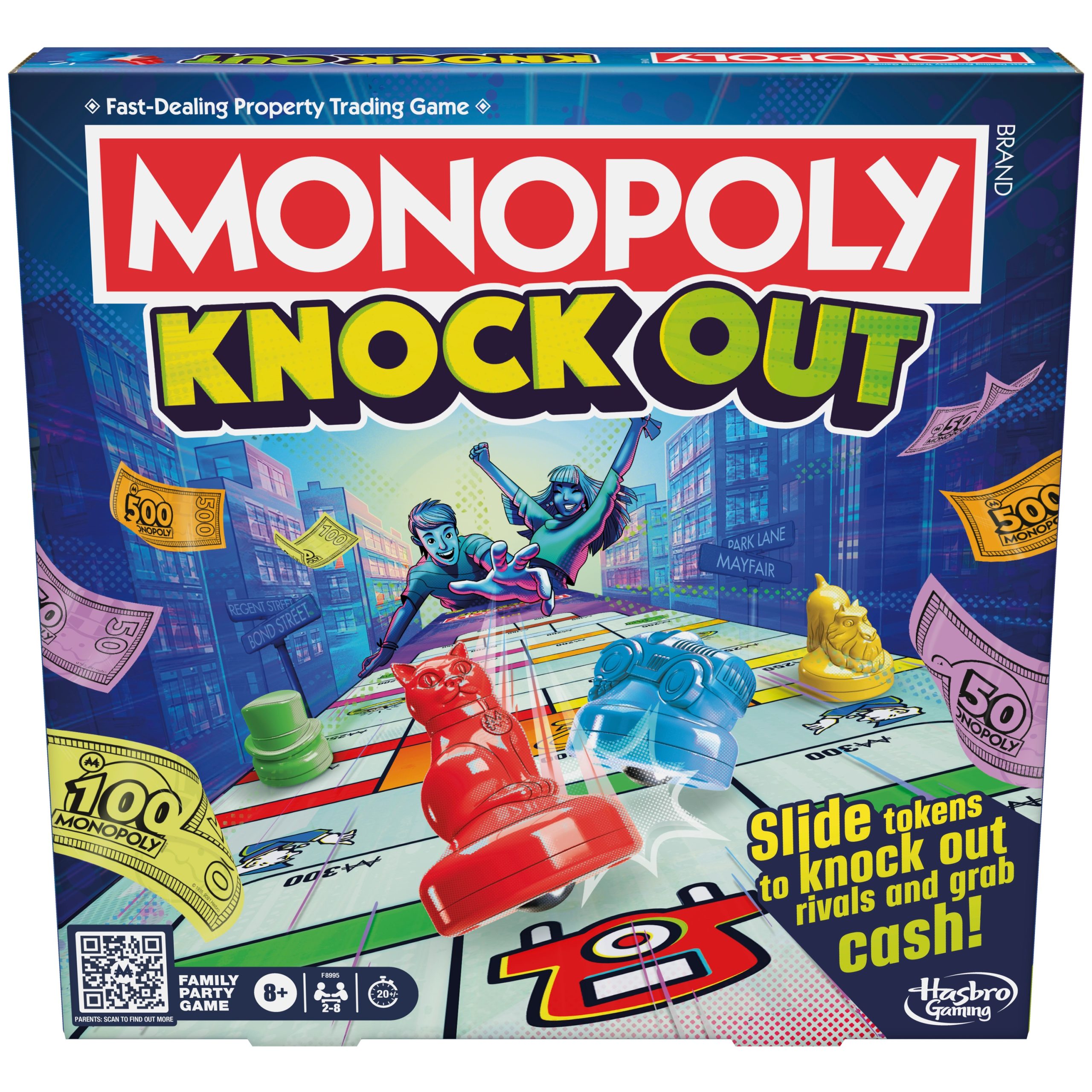 MONOPOLY - Stalo žaidimas „Knockout“, ENG