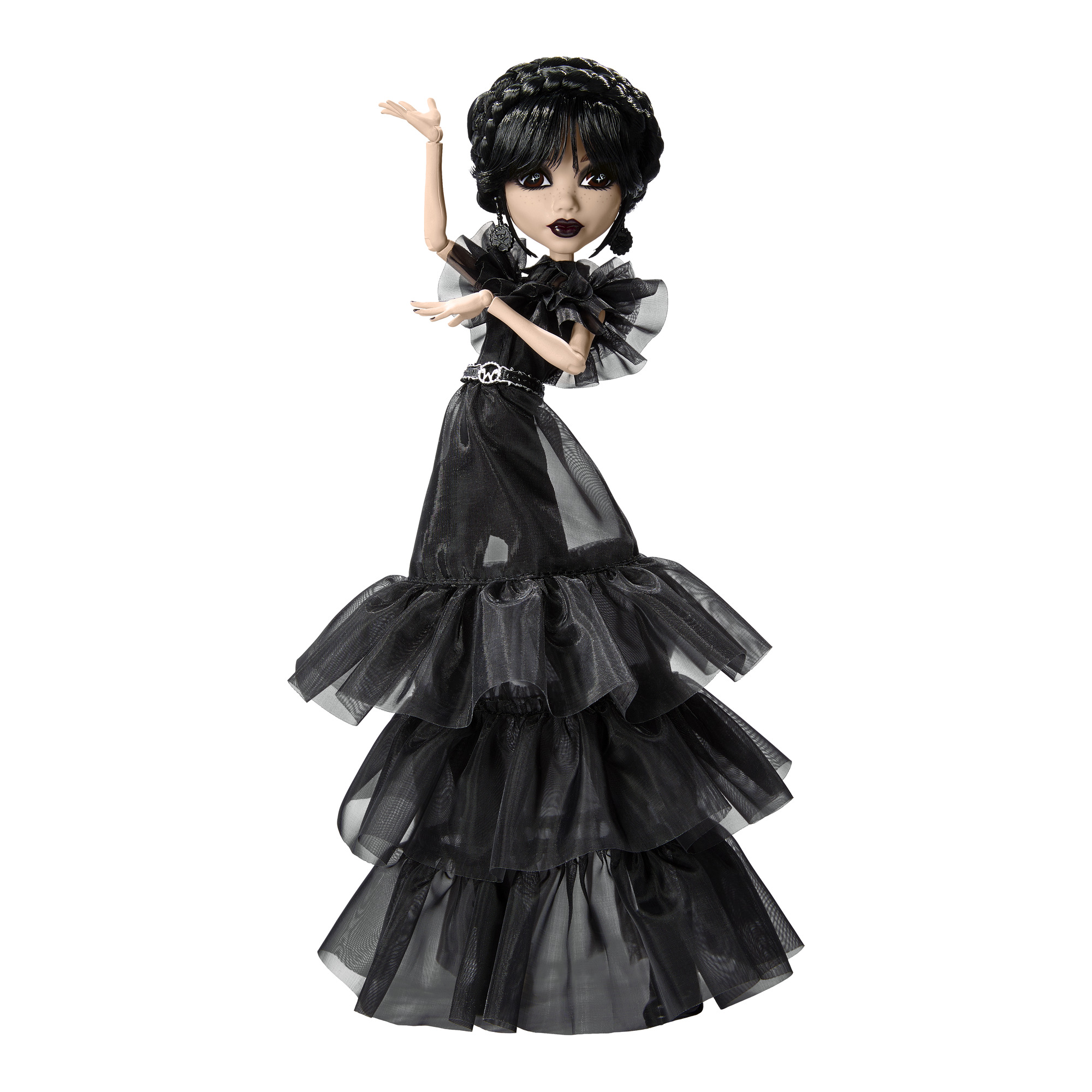 Monster High - Wednesday lėlė juoda suknele, HXJ03 - Image 2