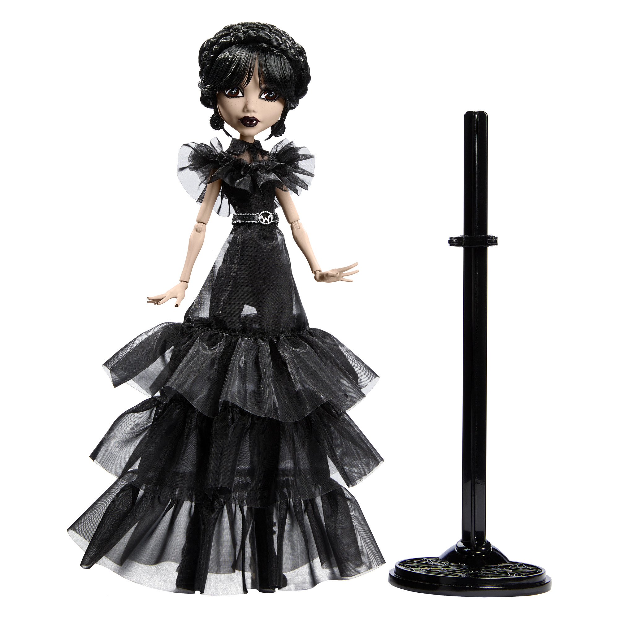 Monster High - Wednesday lėlė juoda suknele, HXJ03 - Image 3