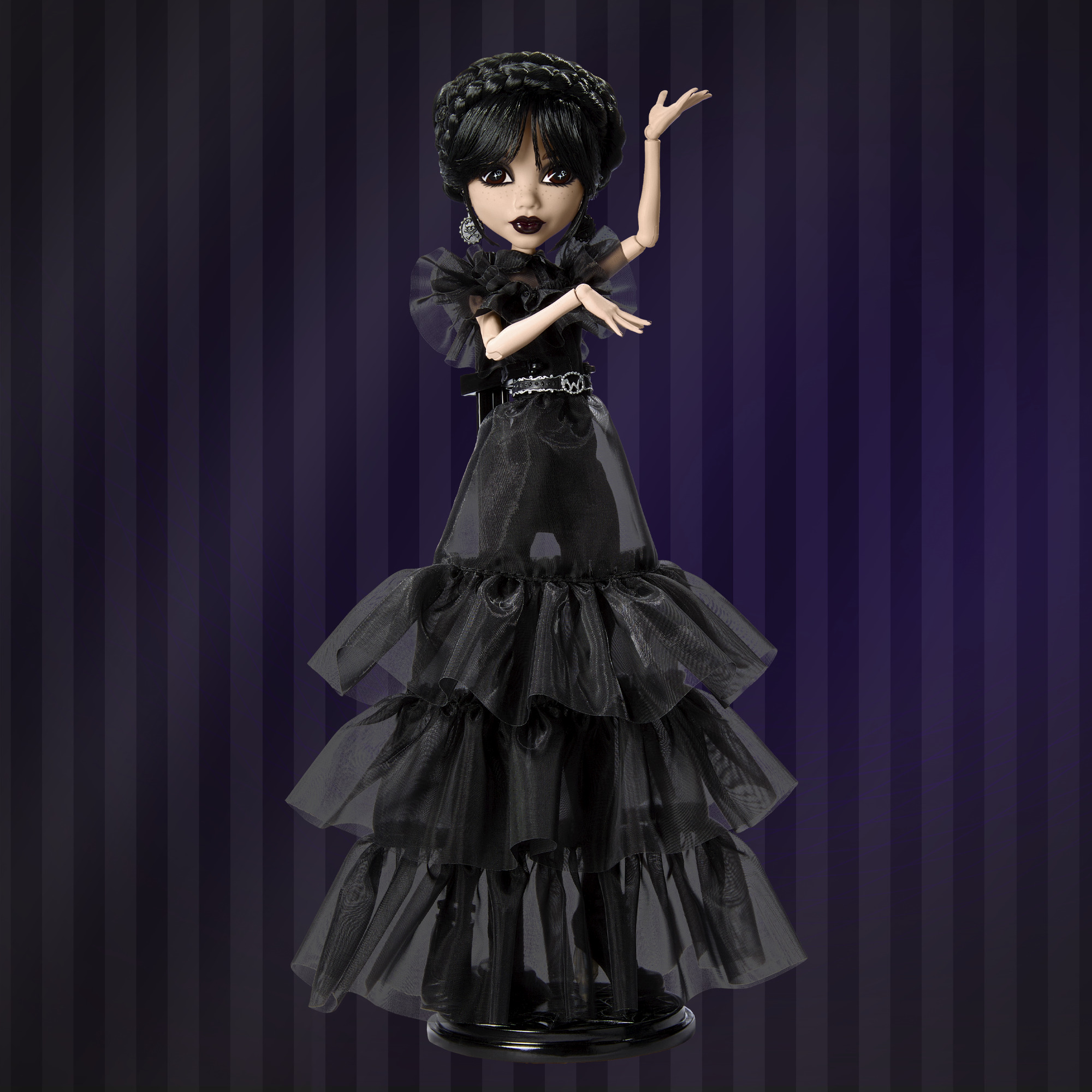 Monster High - Wednesday lėlė juoda suknele, HXJ03 - Image 7