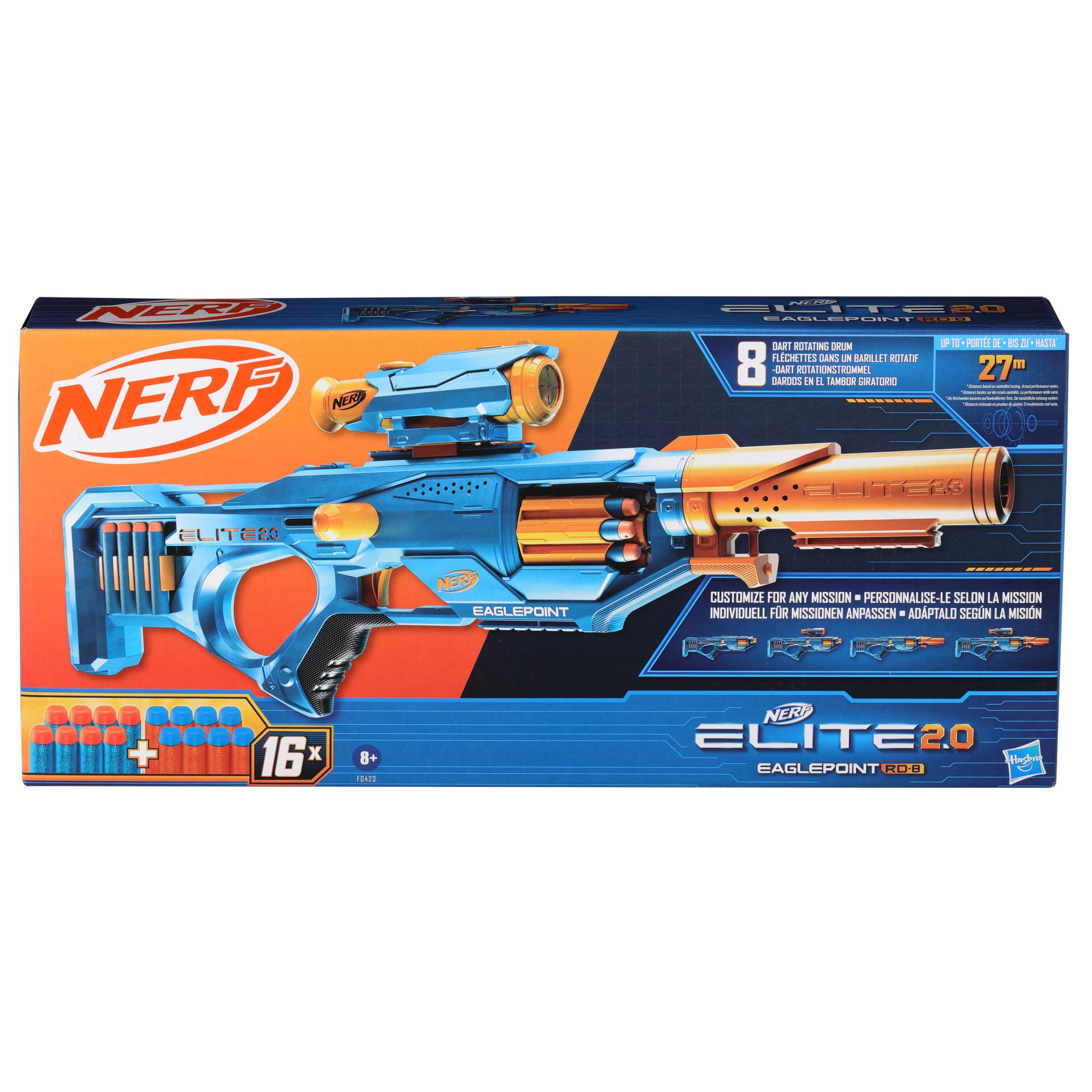 Nerf – Elite 2.0 šautuvas Eaglepoint RD 8