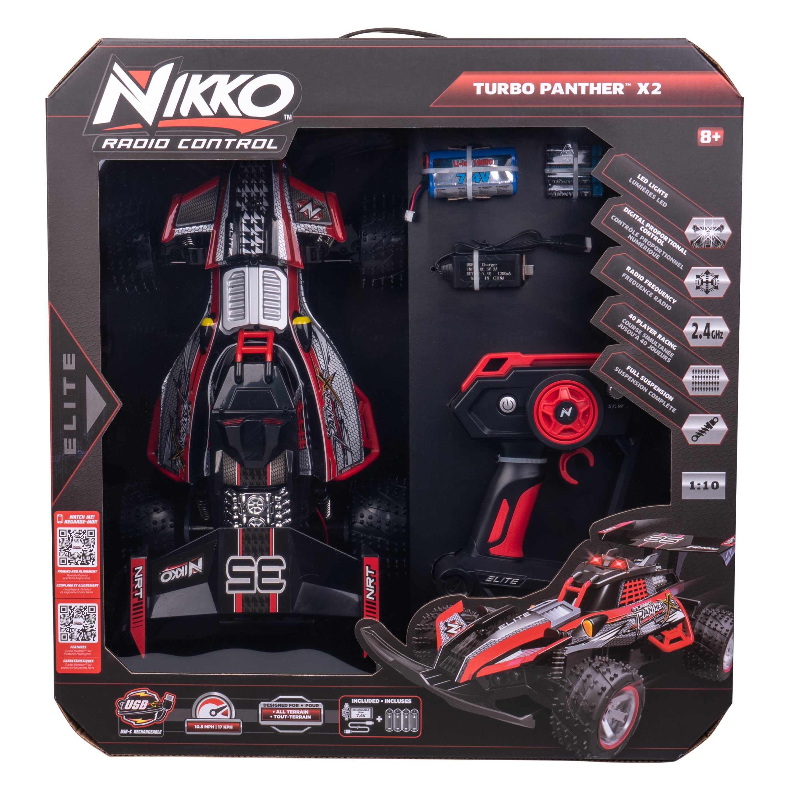 Nikko – RC automobilis Turbo Panther X2, 1:10 - Image 2