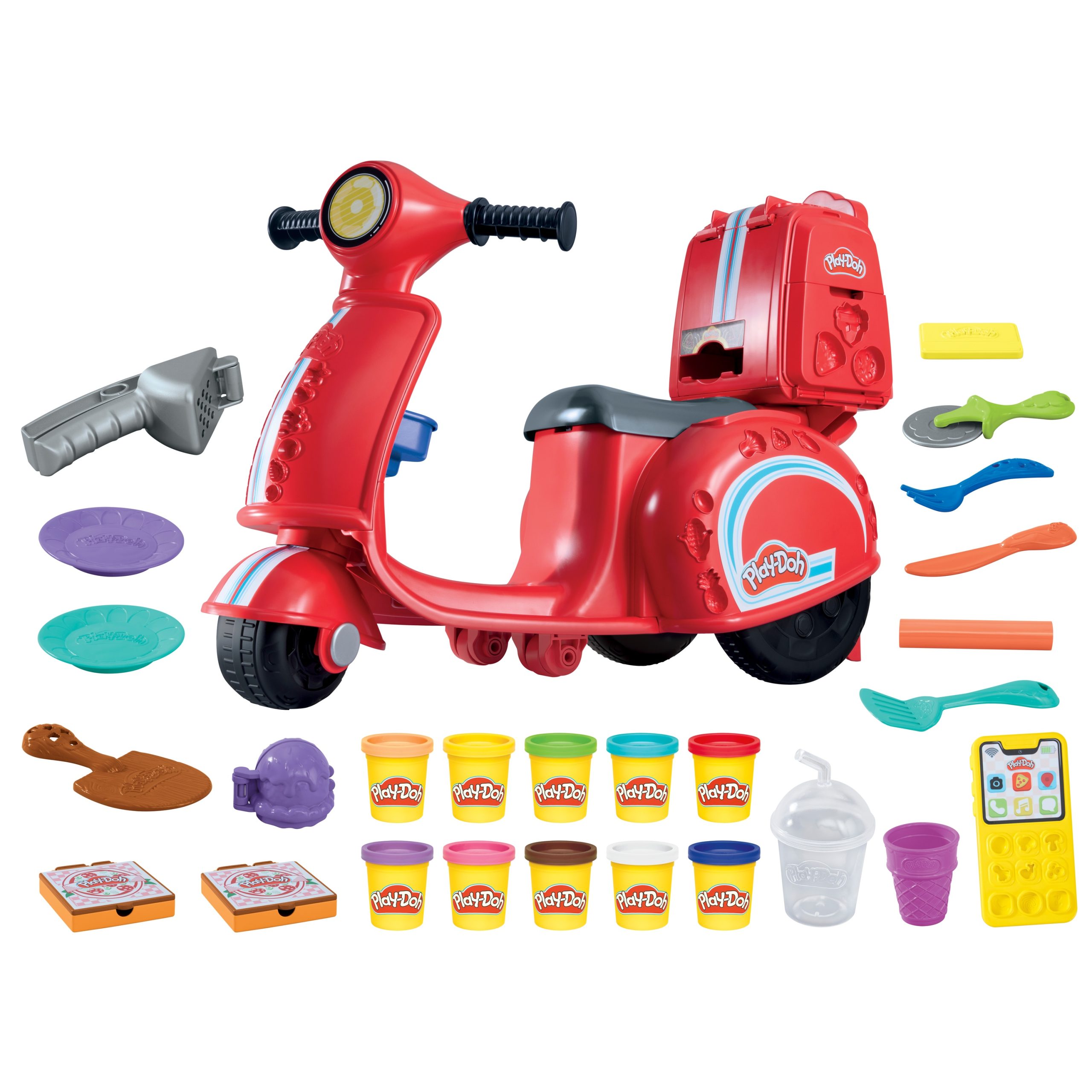 Play-Doh – Žaidimų rinkinys picos pristatymo motoroleris - 49 cm - Image 3