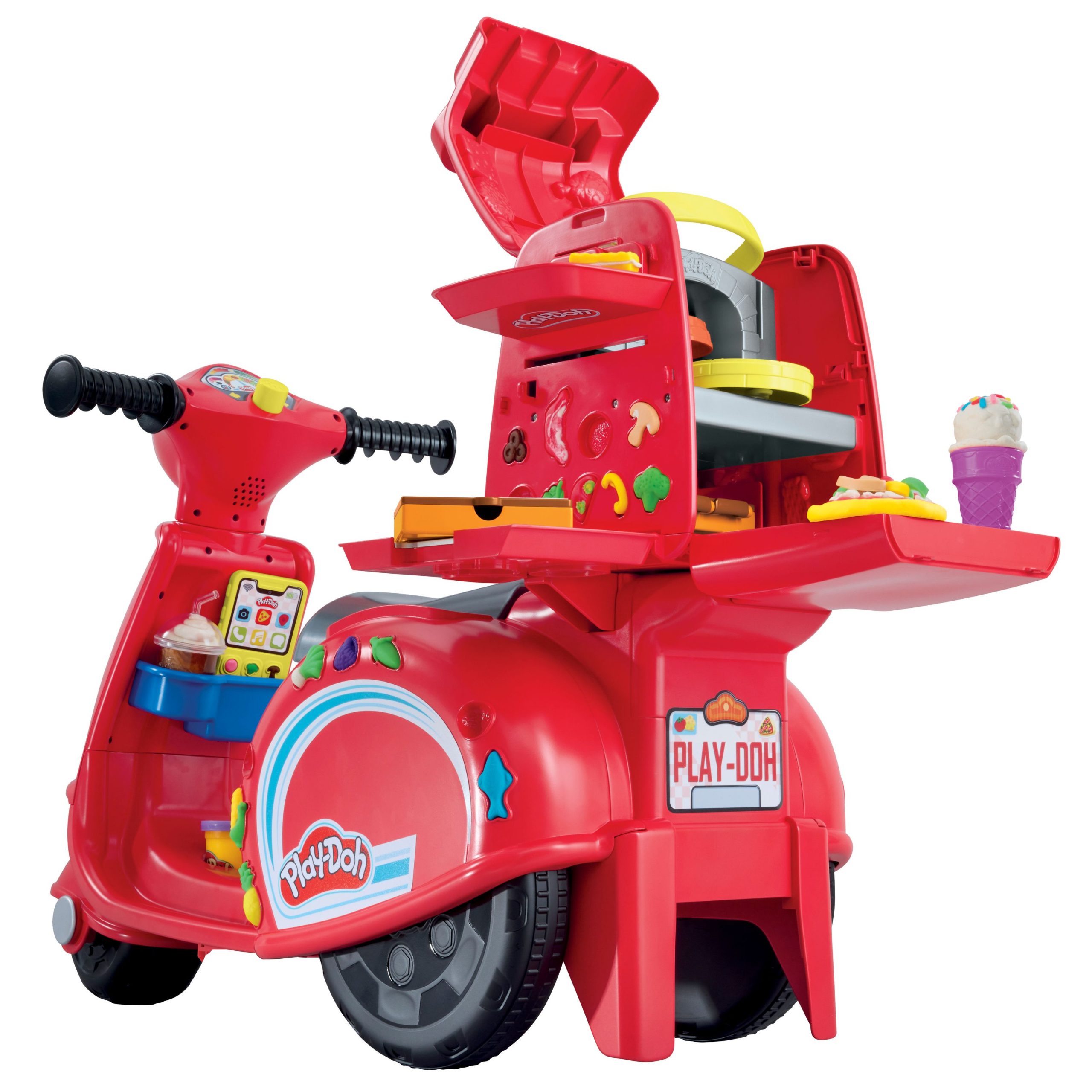 Play-Doh – Žaidimų rinkinys picos pristatymo motoroleris - 49 cm - Image 4