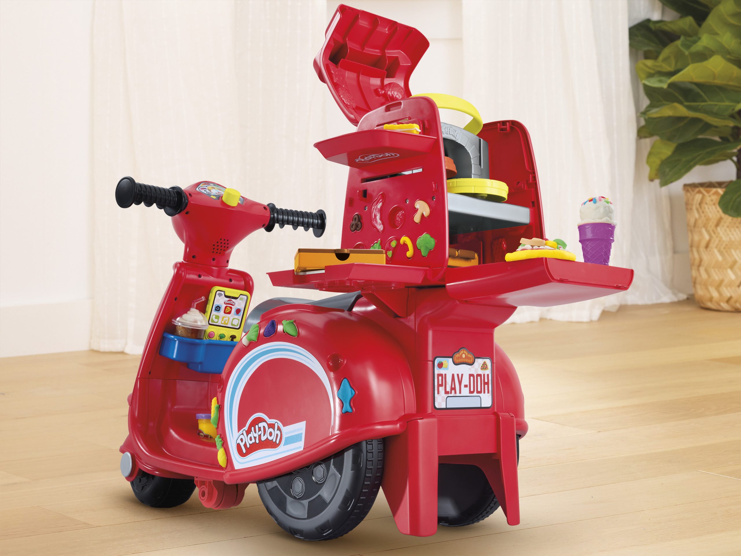 Play-Doh – Žaidimų rinkinys picos pristatymo motoroleris - 49 cm - Image 6