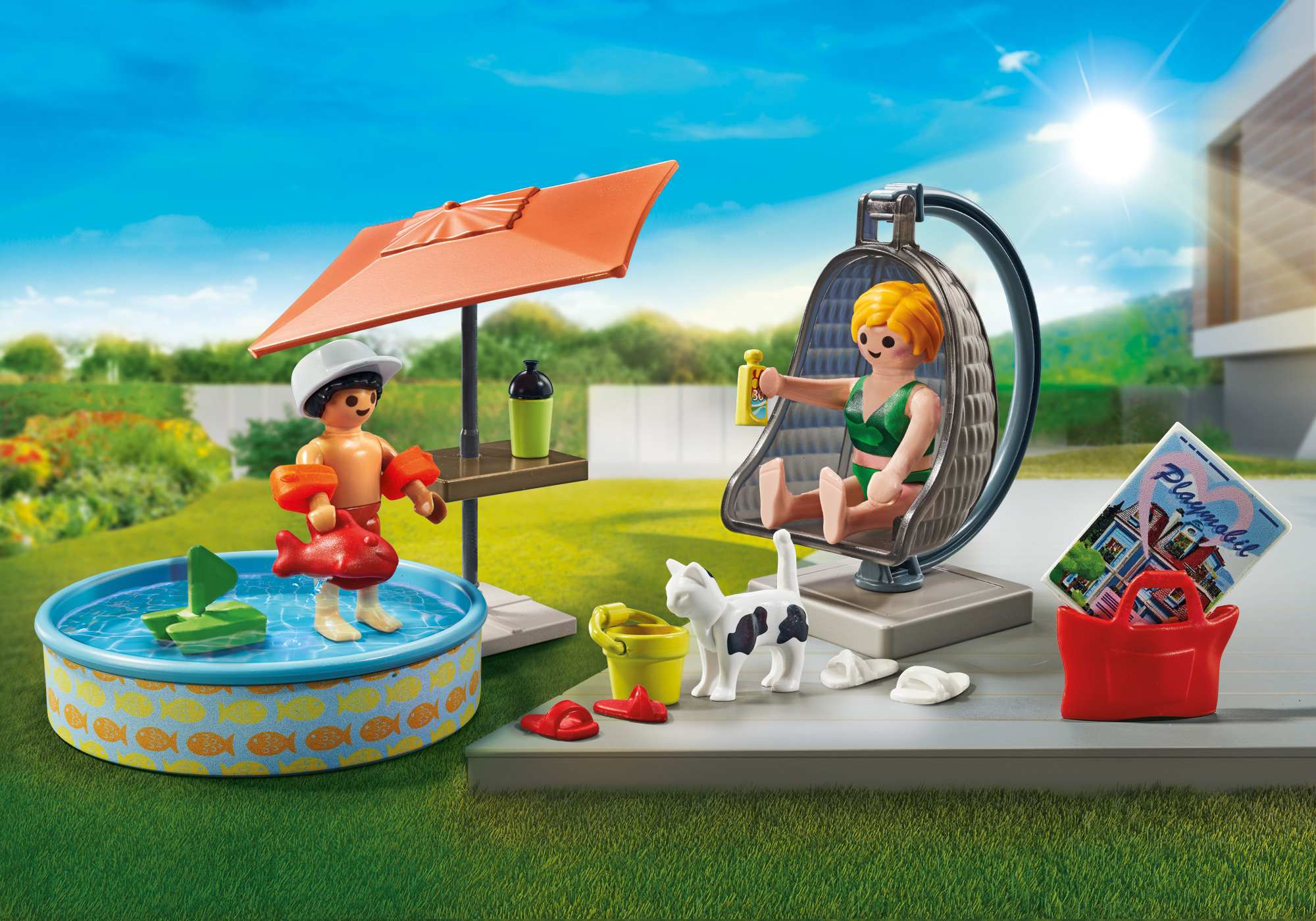 Playmobil - Maudynės kieme, City Life, 71476 - Image 3