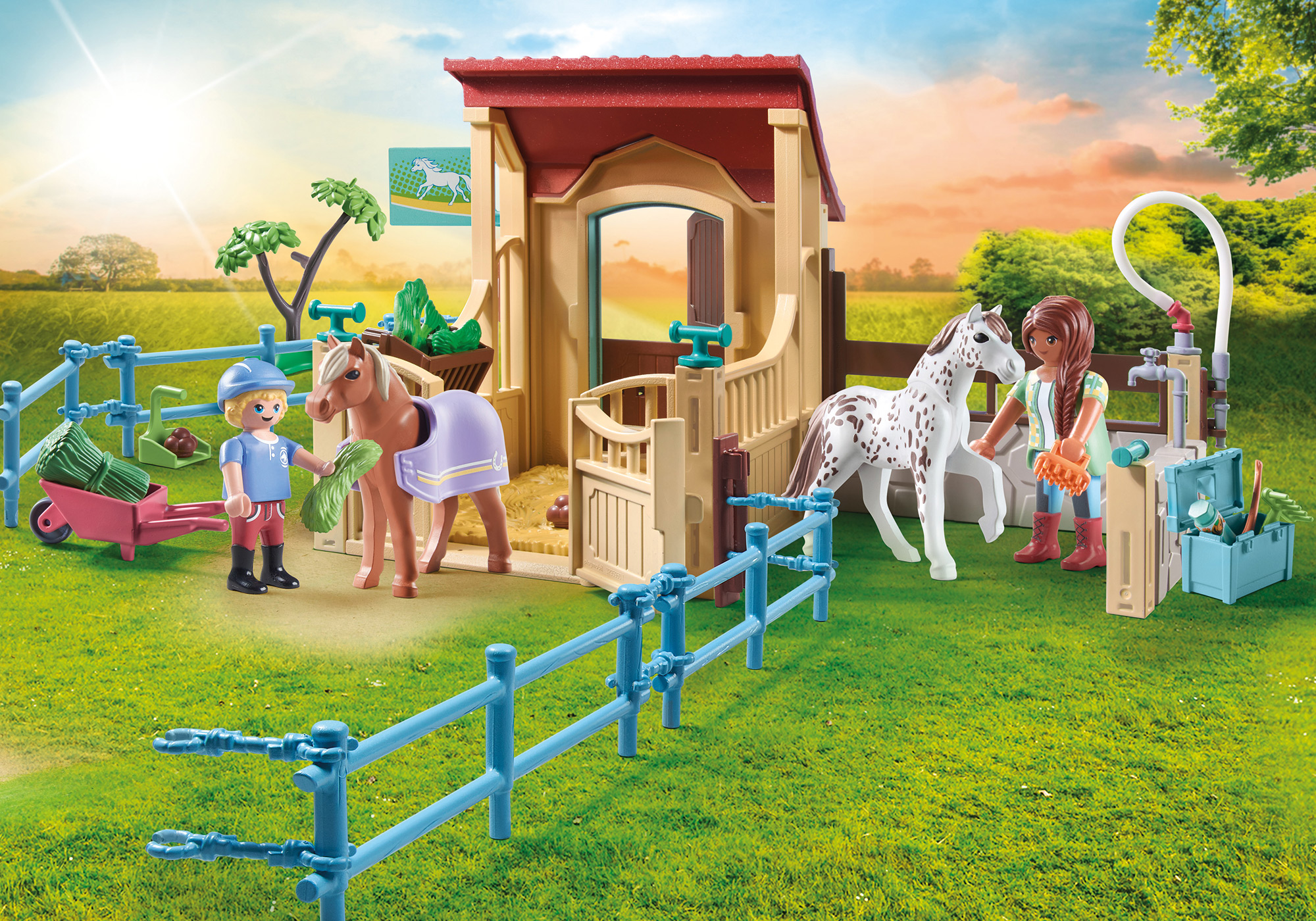 Playmobil - Arklidės, Horses Of Waterfall, 71494 - Image 2