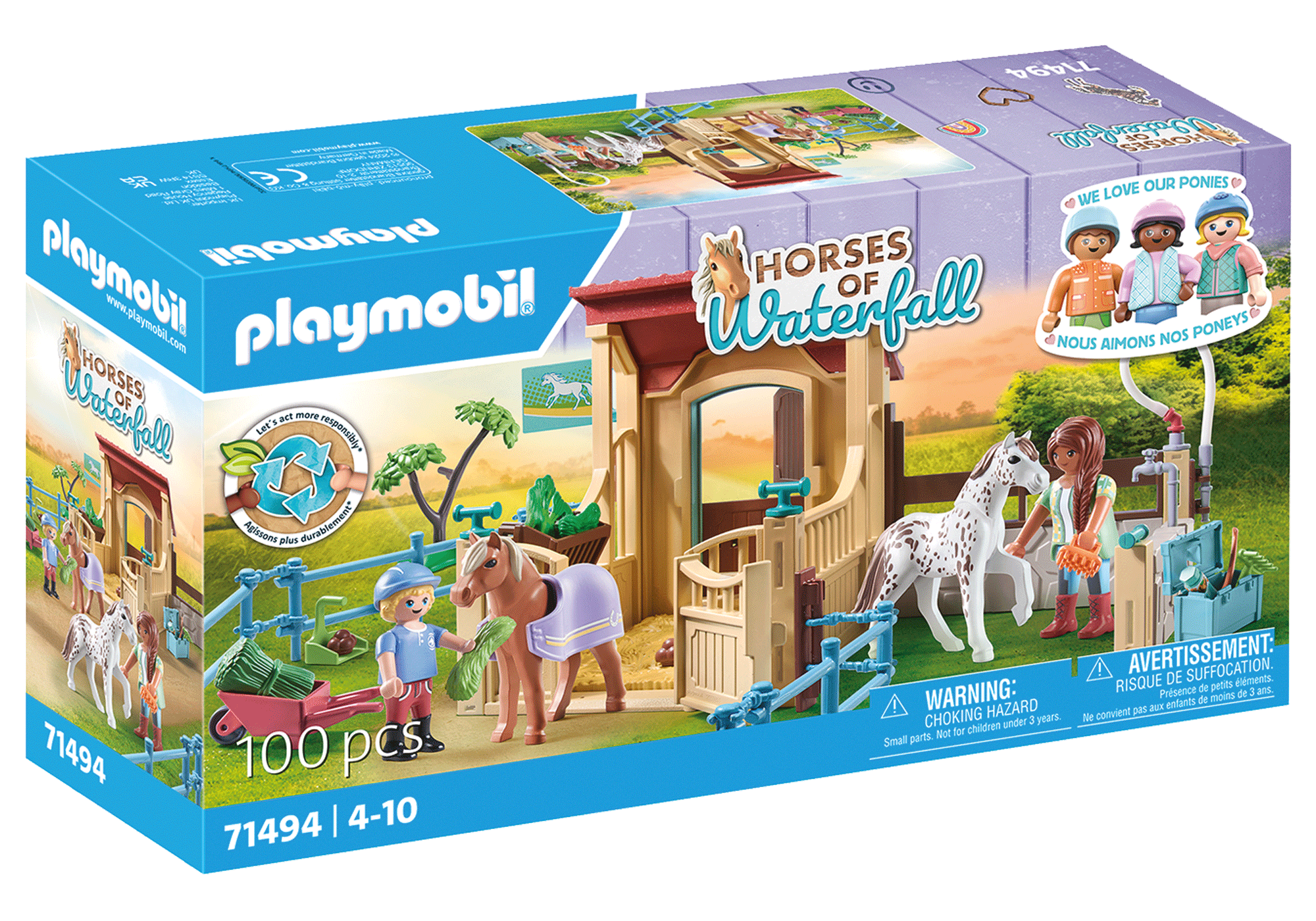 Playmobil - Arklidės, Horses Of Waterfall, 71494