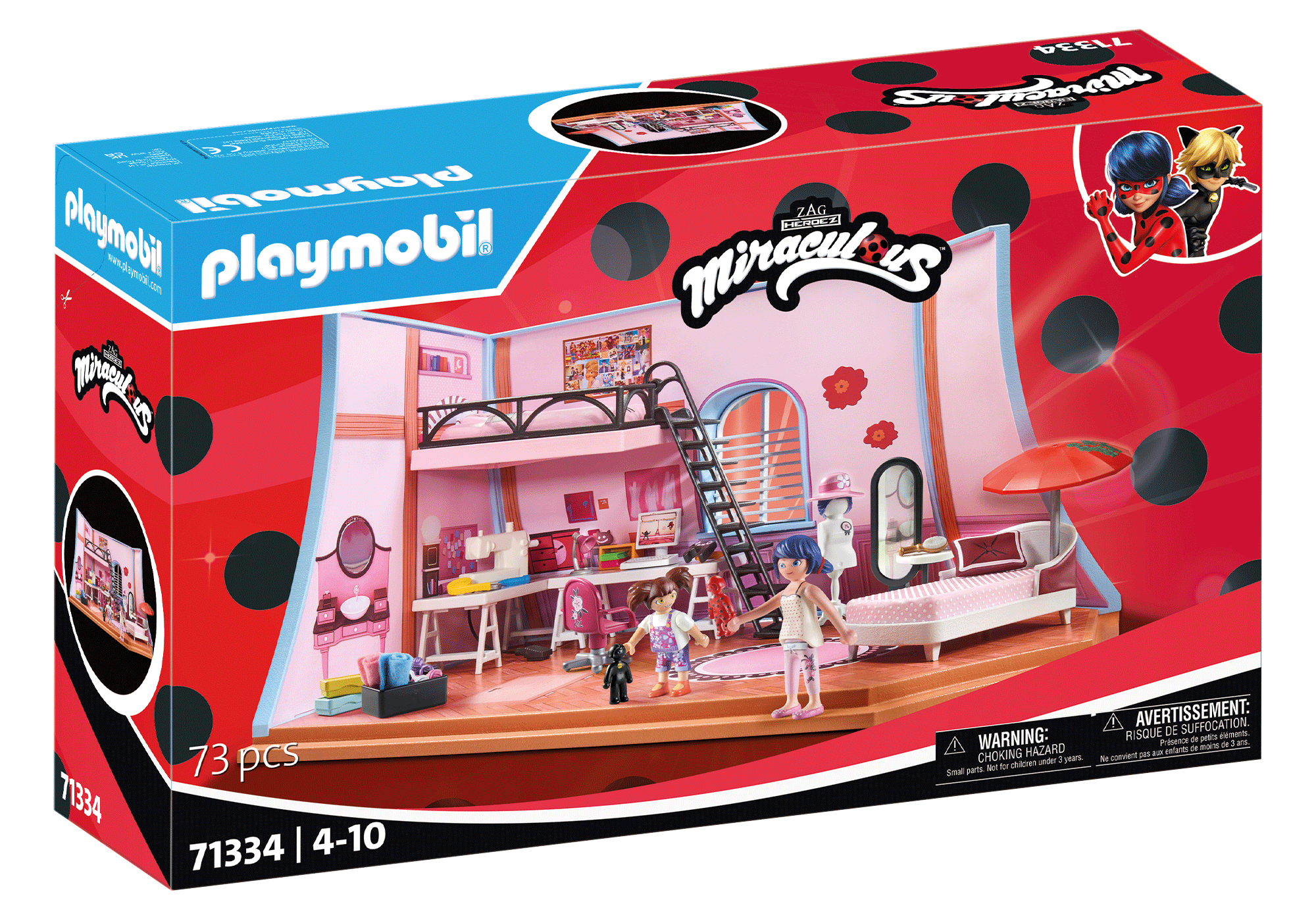 Miraculous Ladybug – Marinetės loftas, Playmobil, 71334