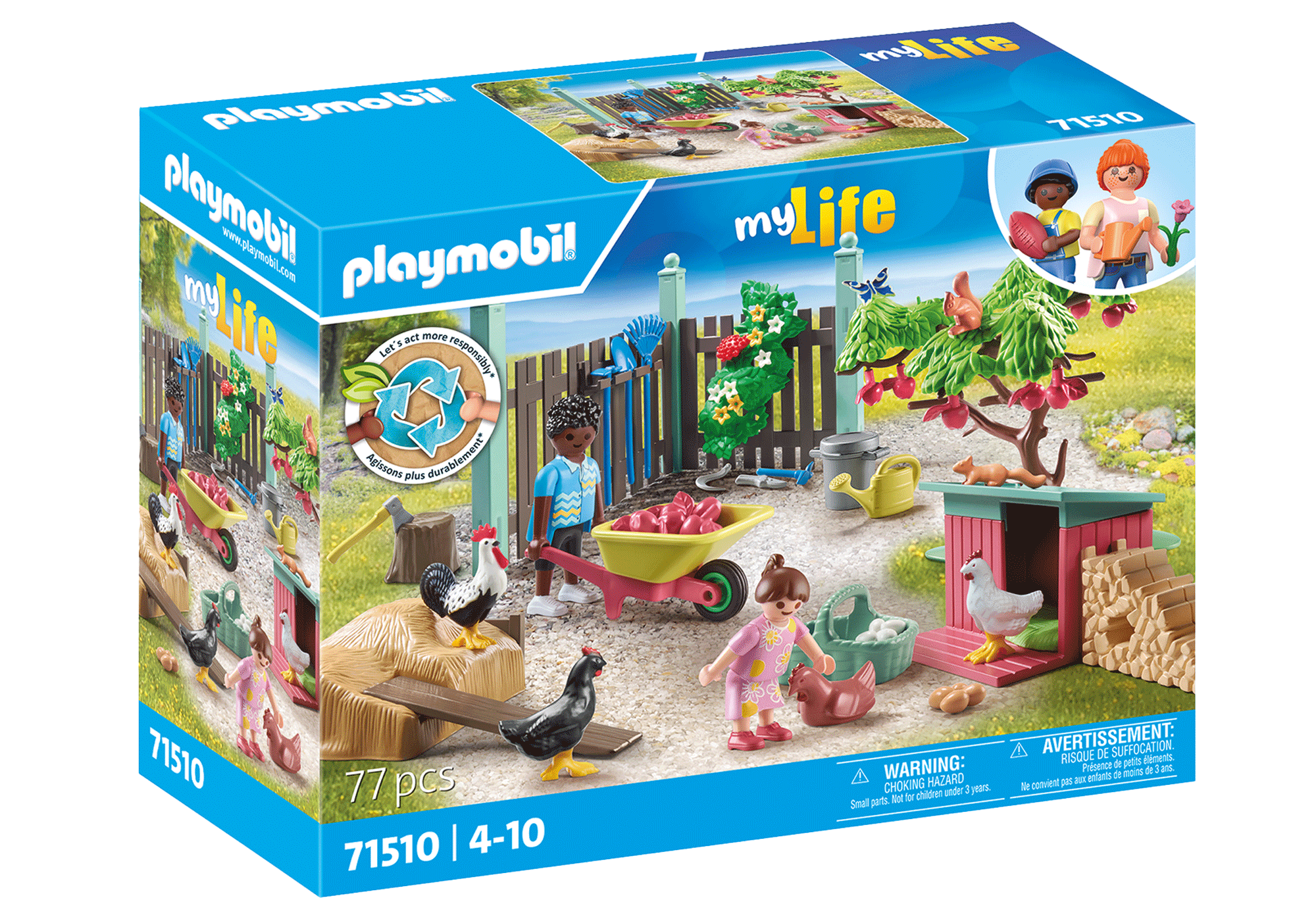 Playmobil - Vištidė namo kieme, My Life, 71510