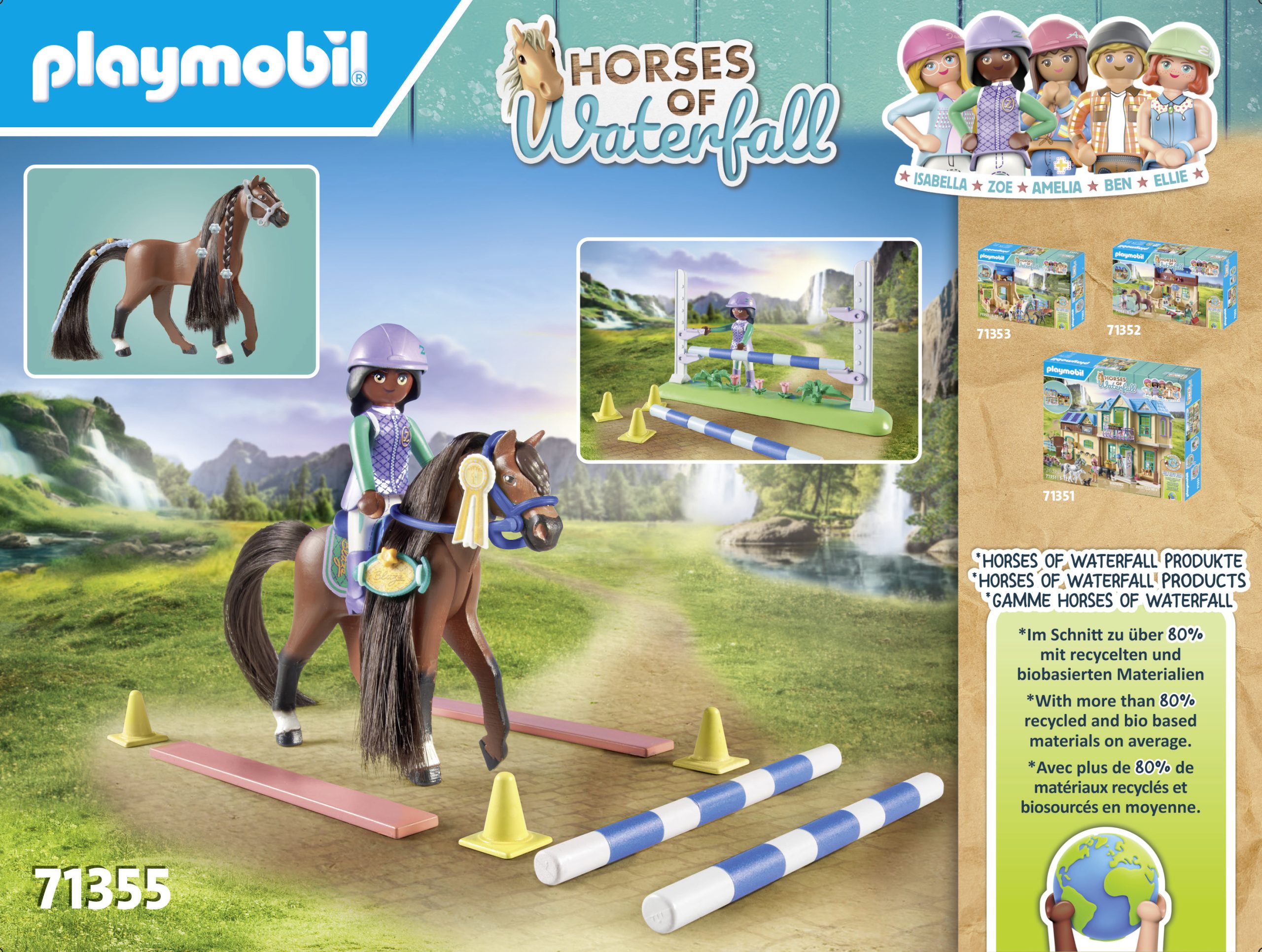 Playmobil – Konkūro arena su Zoe ir Blaze, World of Horses, 71355 - Image 2
