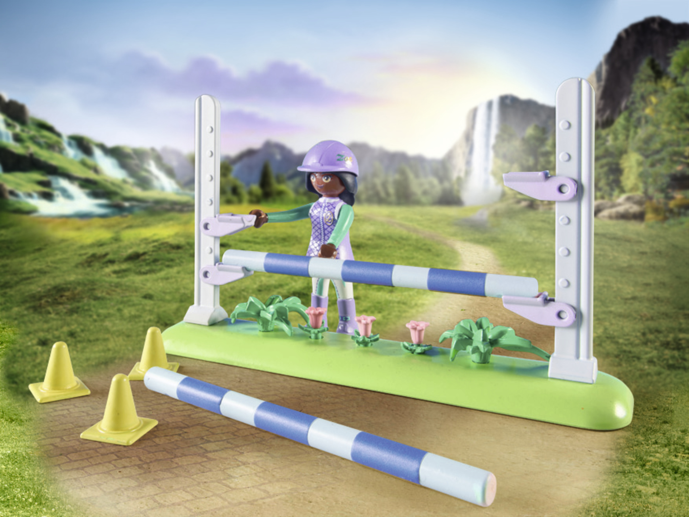Playmobil – Konkūro arena su Zoe ir Blaze, World of Horses, 71355 - Image 4