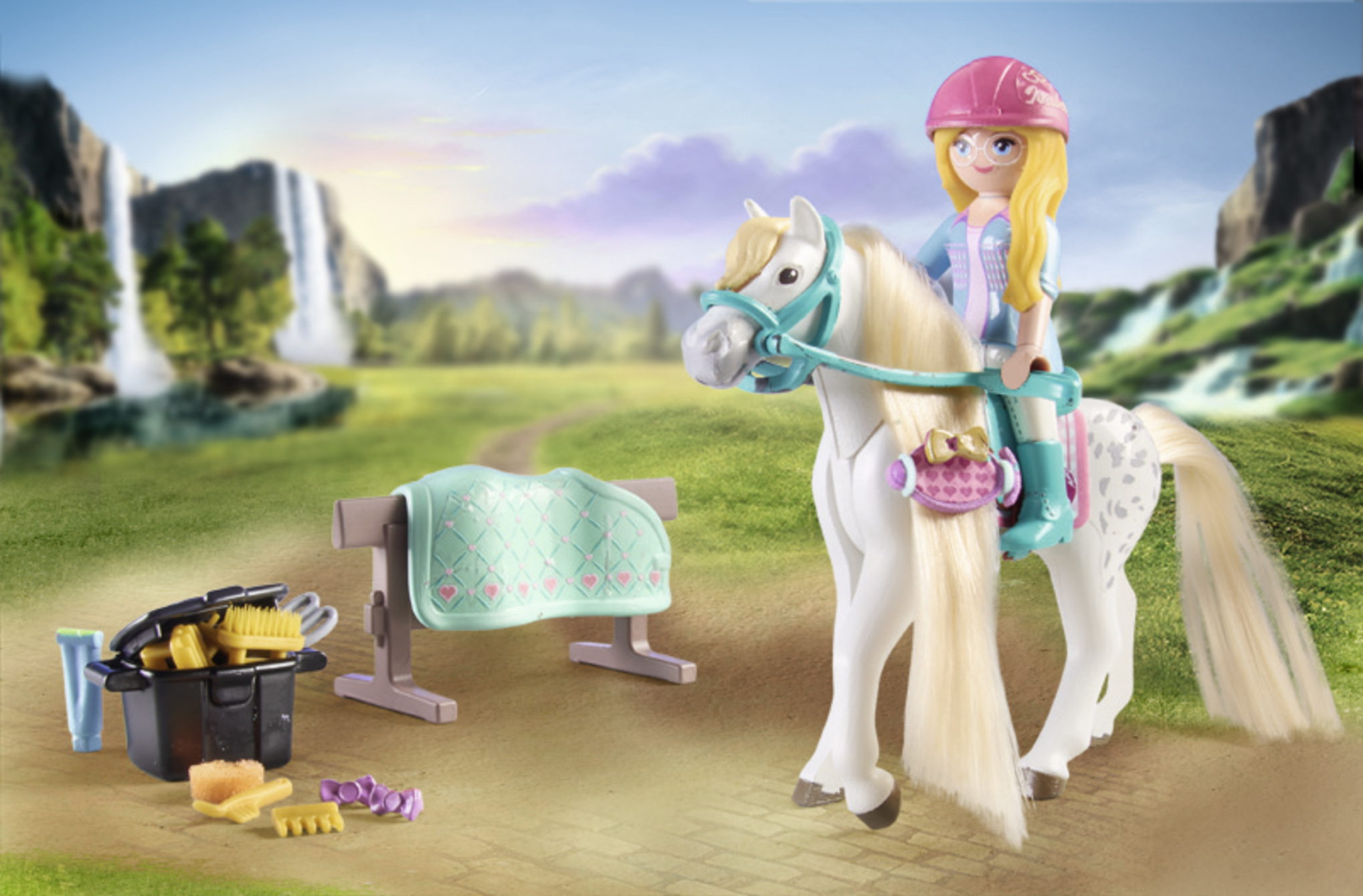 Playmobil – Arklių plovykla su Isabella ir Lioness, World of Horses, 71354 - Image 5