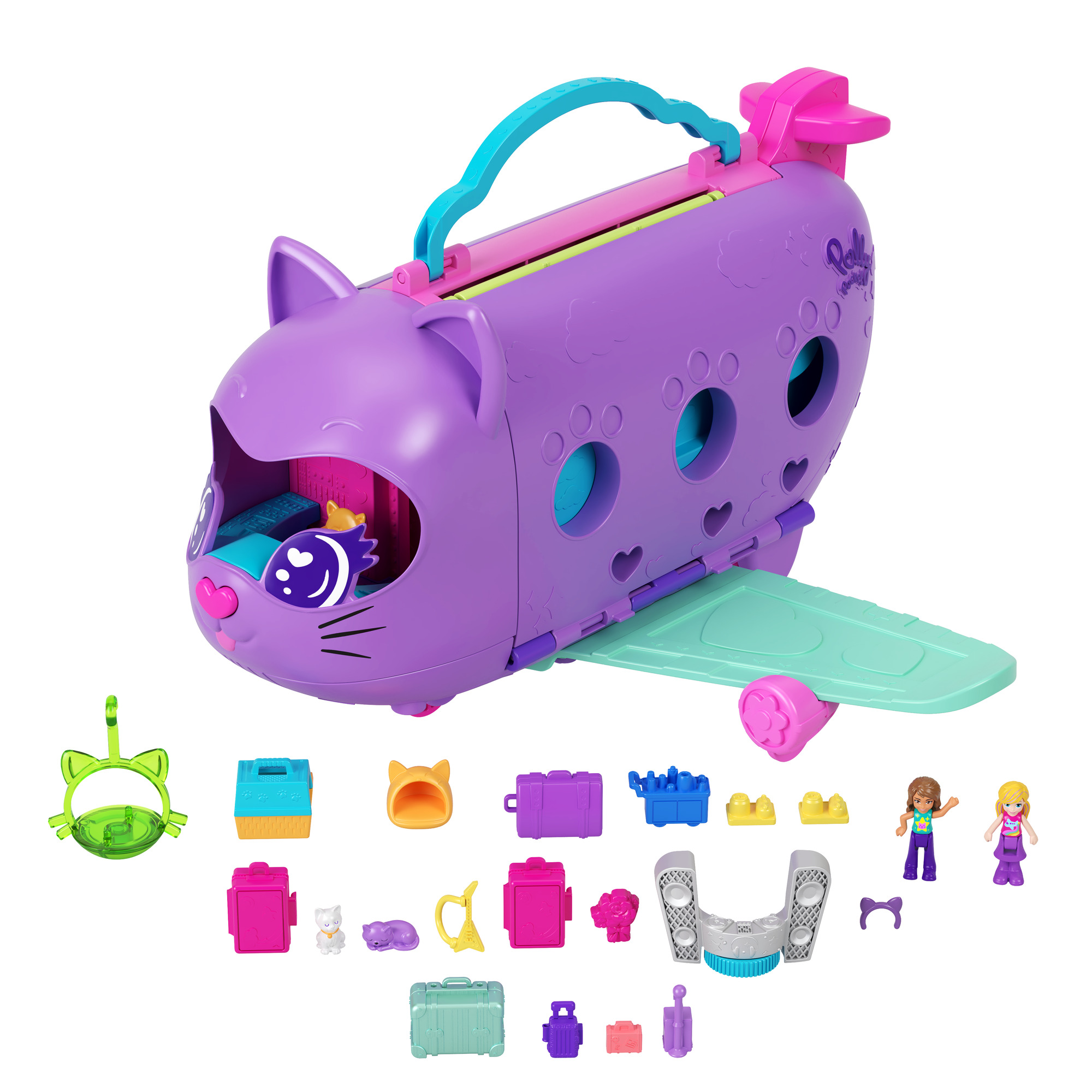 Polly Pocket – Katinėlio lėktuvo žaidimų rinkinys - Image 2