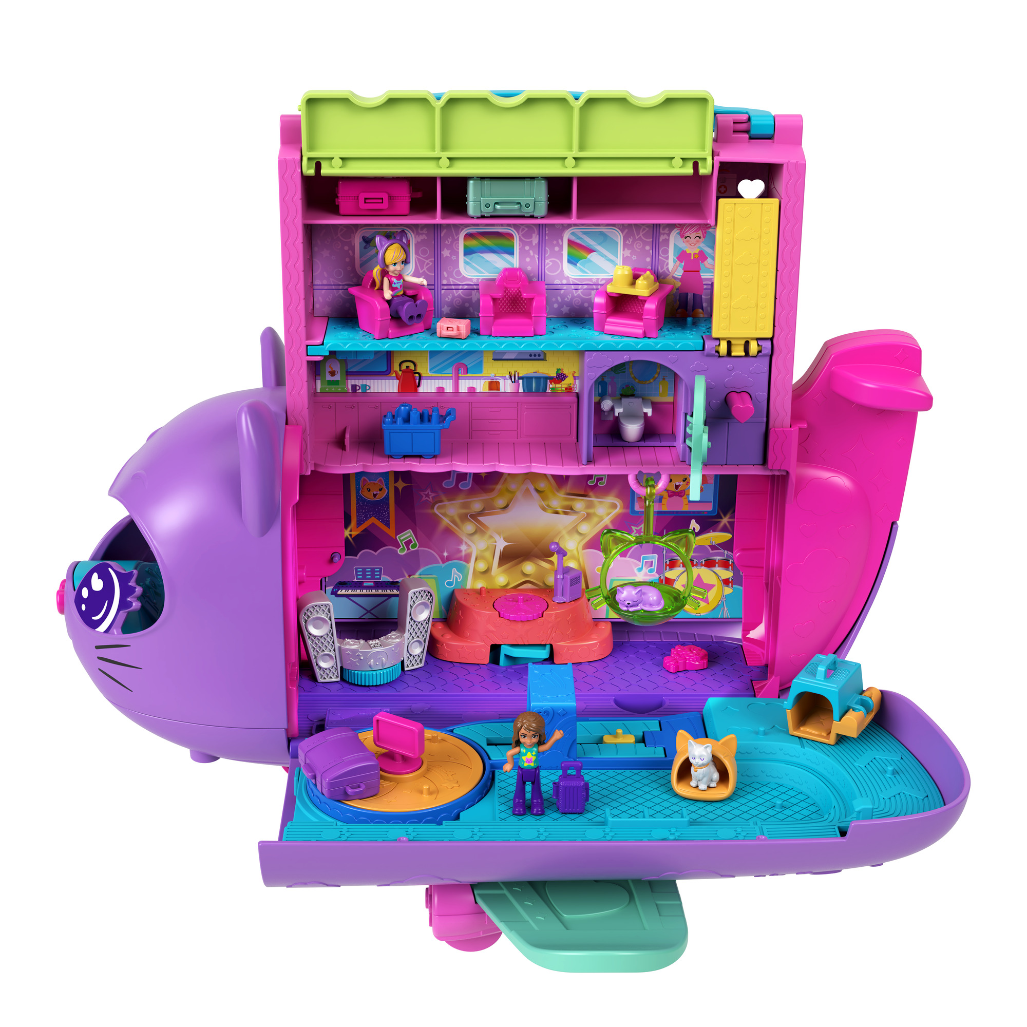 Polly Pocket – Katinėlio lėktuvo žaidimų rinkinys - Image 3