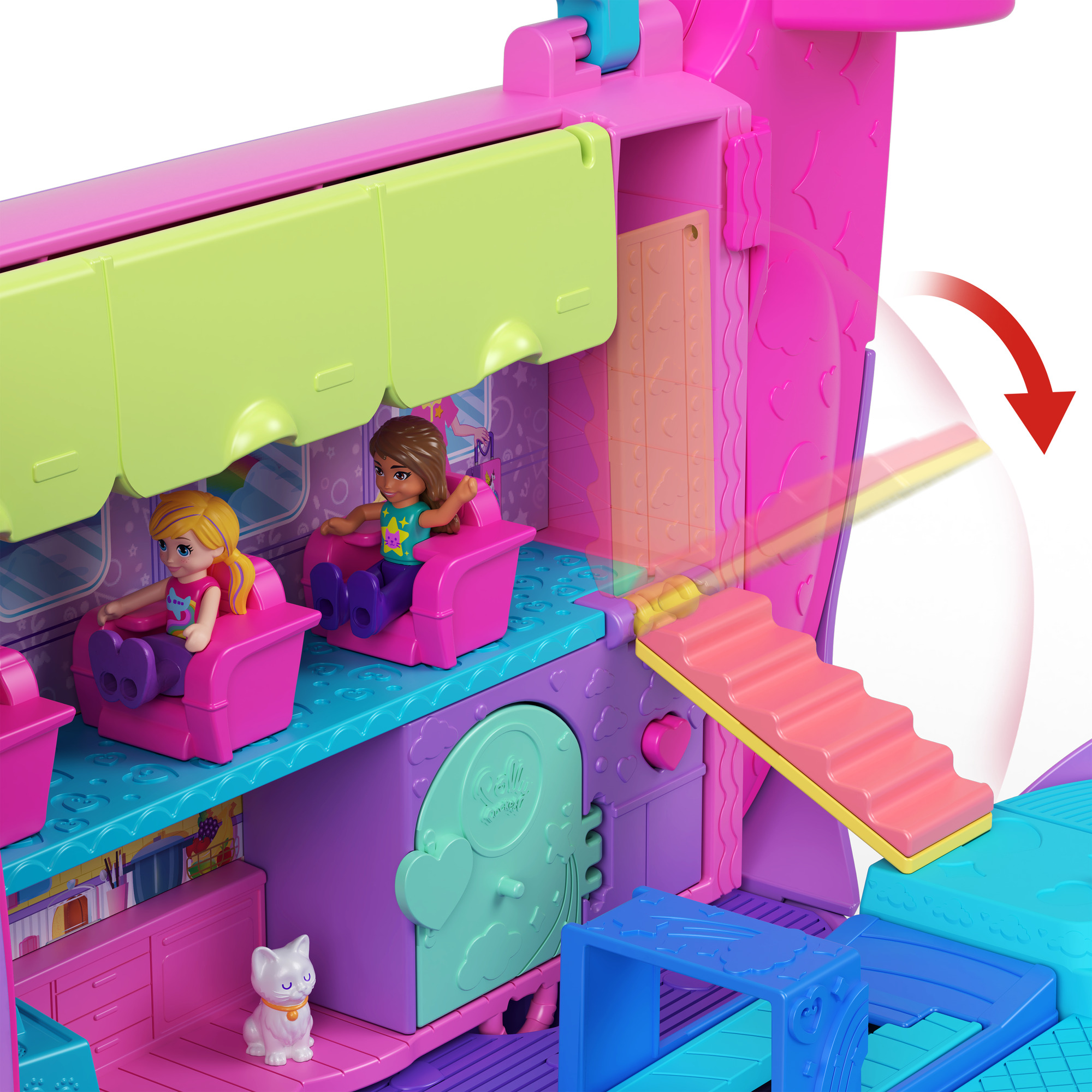 Polly Pocket – Katinėlio lėktuvo žaidimų rinkinys - Image 6