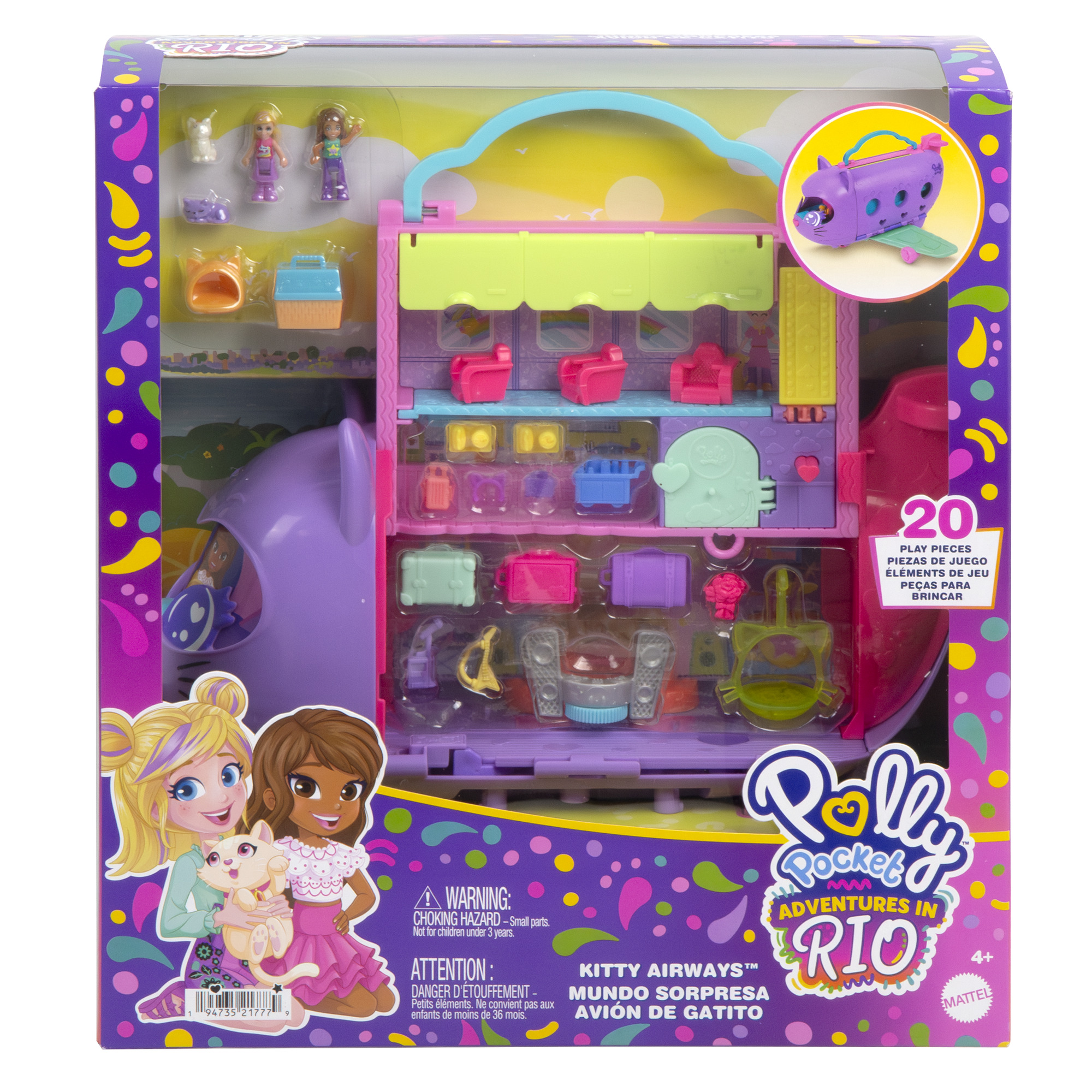 Polly Pocket – Katinėlio lėktuvo žaidimų rinkinys - Image 8