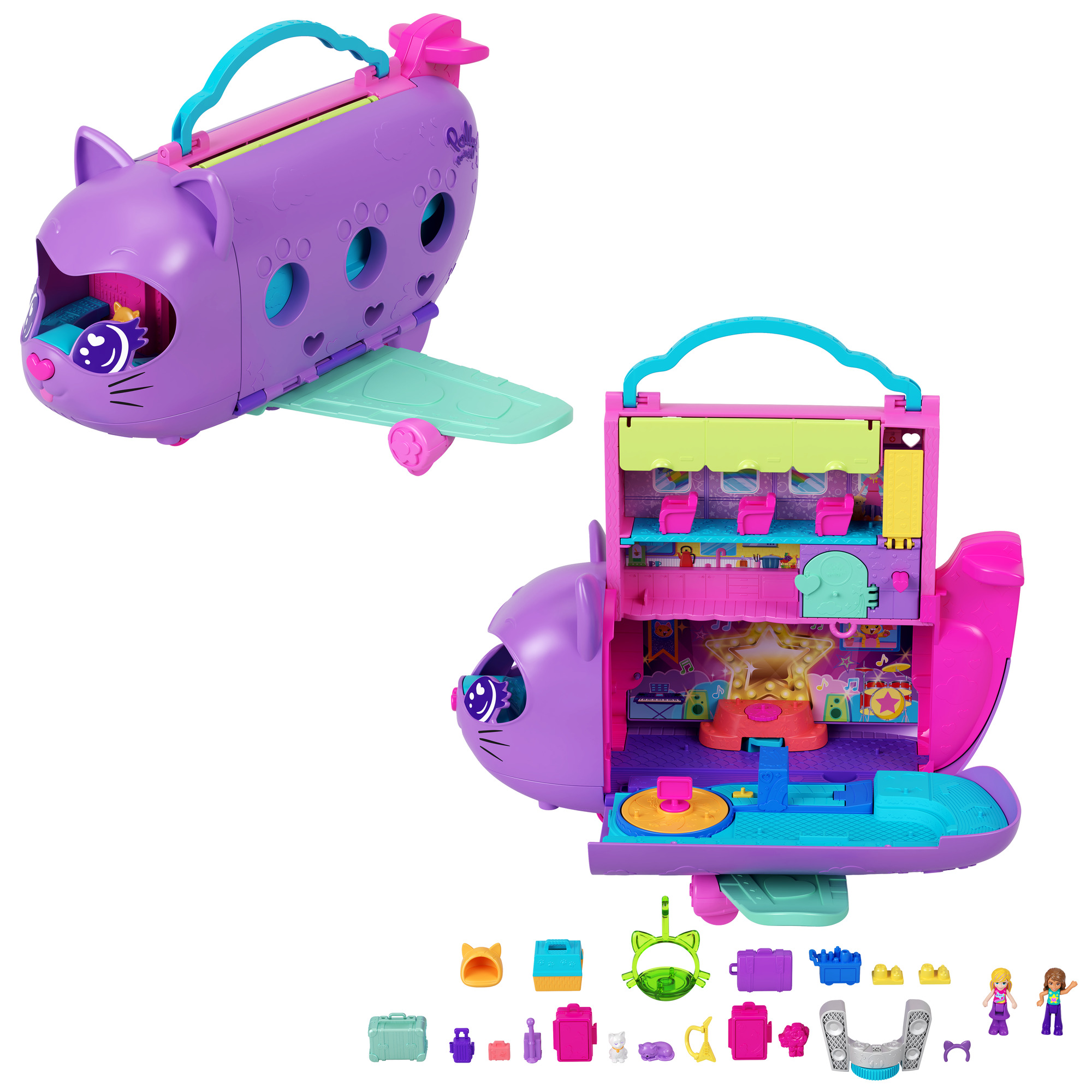 Polly Pocket – Katinėlio lėktuvo žaidimų rinkinys