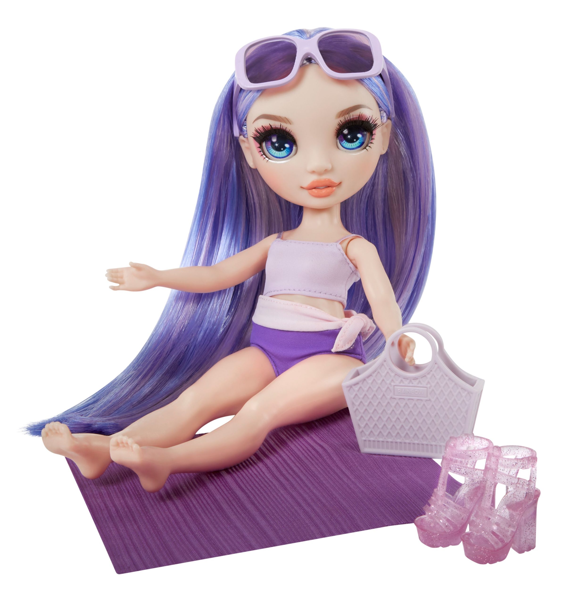 Rainbow High – Swim stilinga paplūdimio lėlytė - 24cm - Image 4