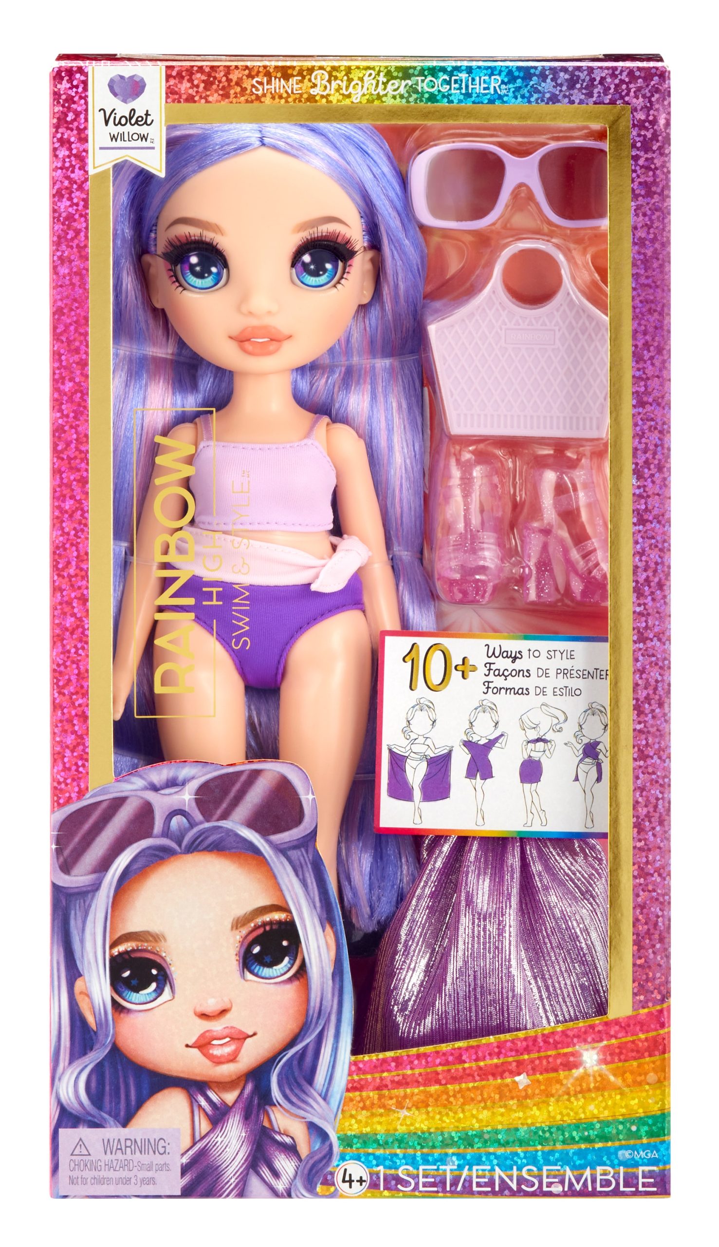 Rainbow High – Swim stilinga paplūdimio lėlytė - 24cm