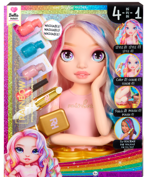Rainbow High – Lėlės galva modelis - 33 cm