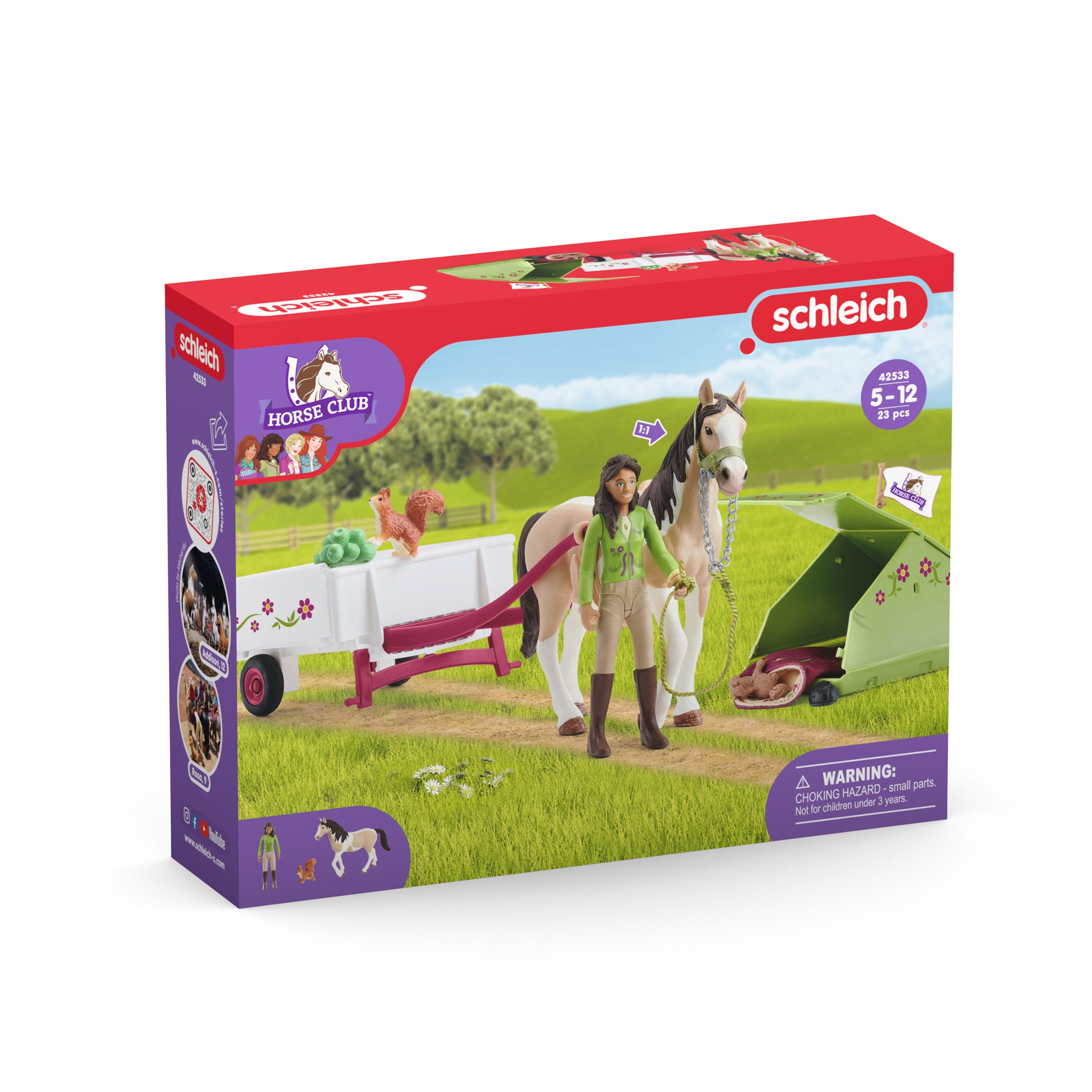 Schleich Horse Club – Saros stovyklavimo rinkinys