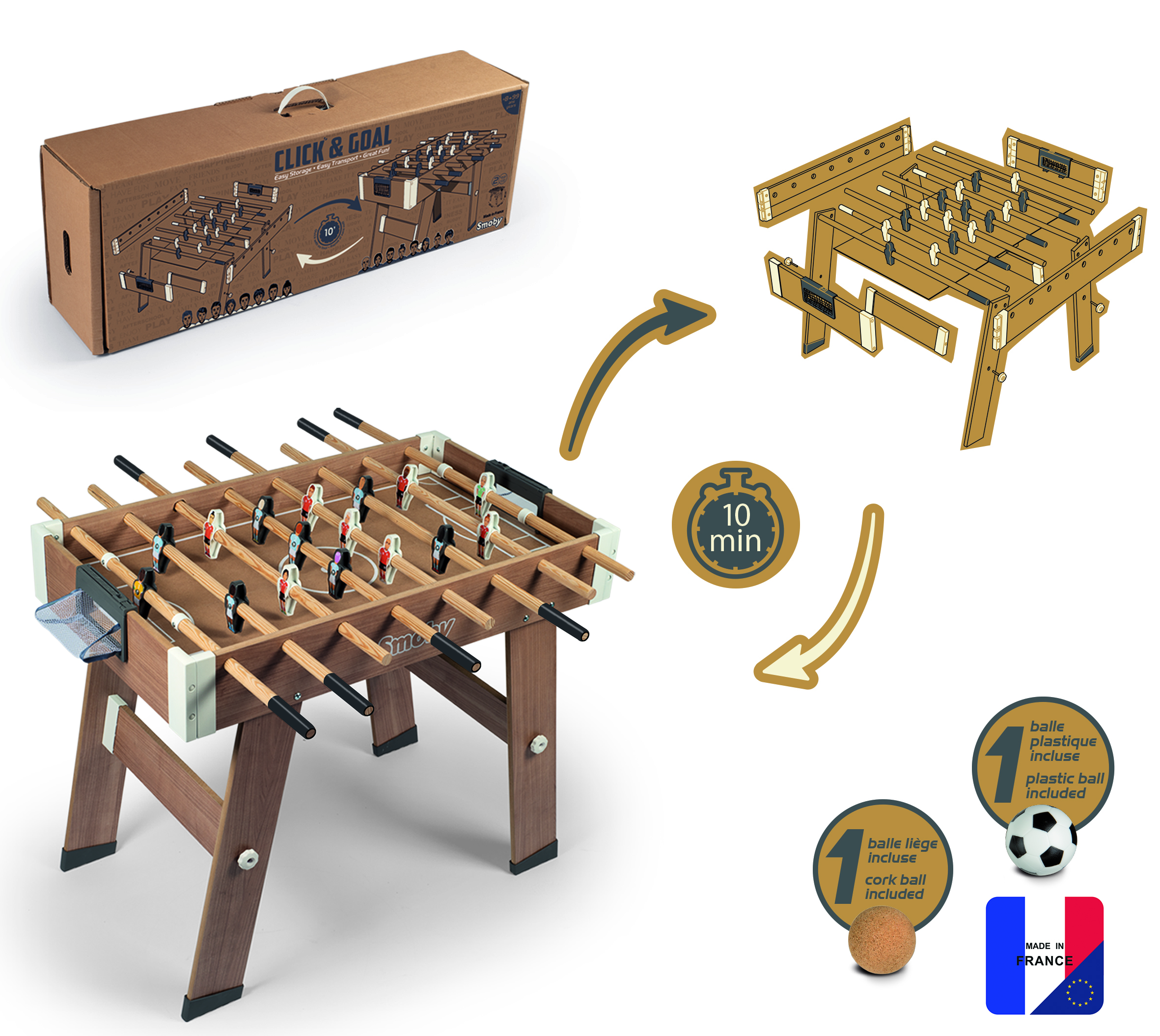 Smoby - Medinis stalo futbolas - Image 2