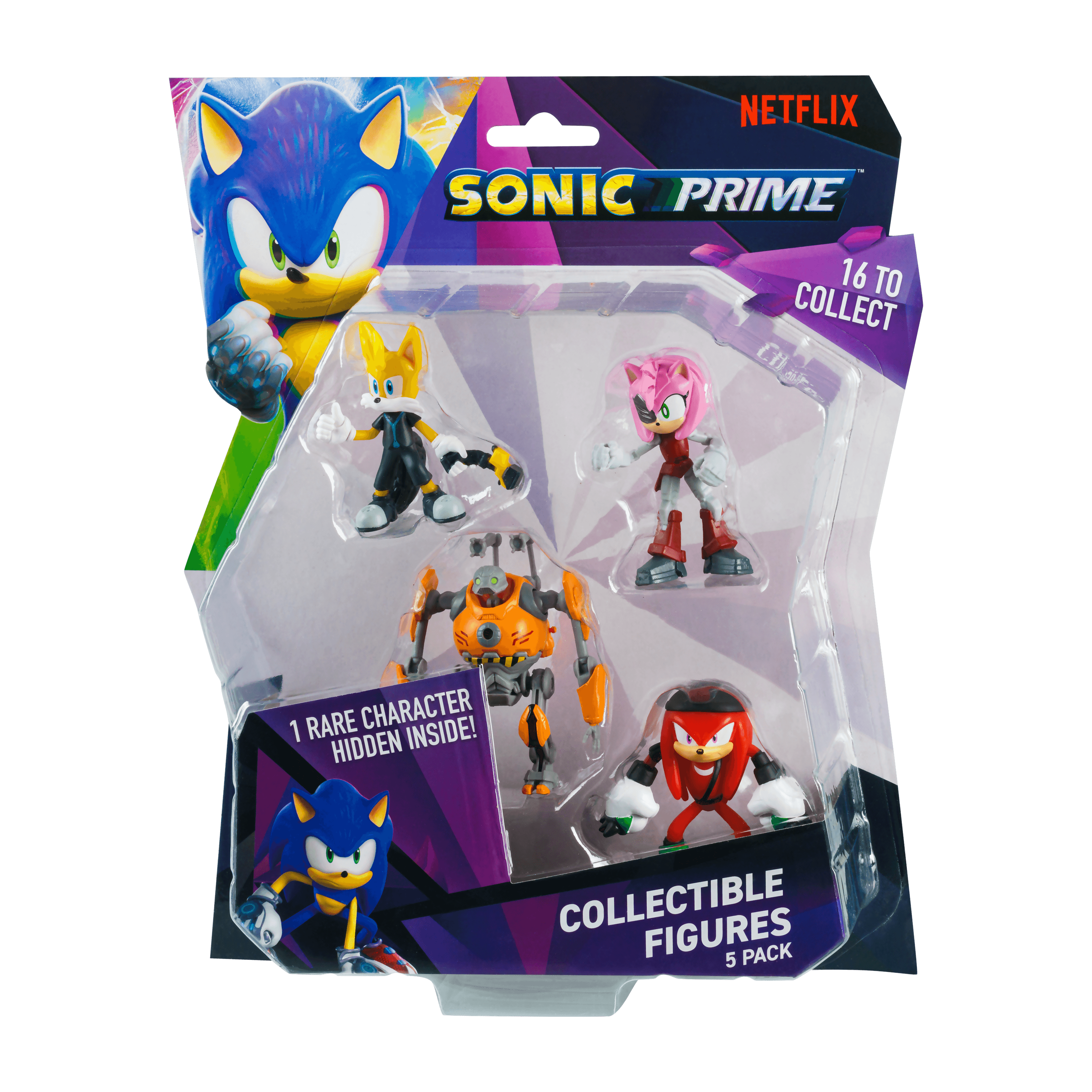 Sonic The Hedgehog – Veikėjų rinkinys, 5 vnt. - 6.5 cm