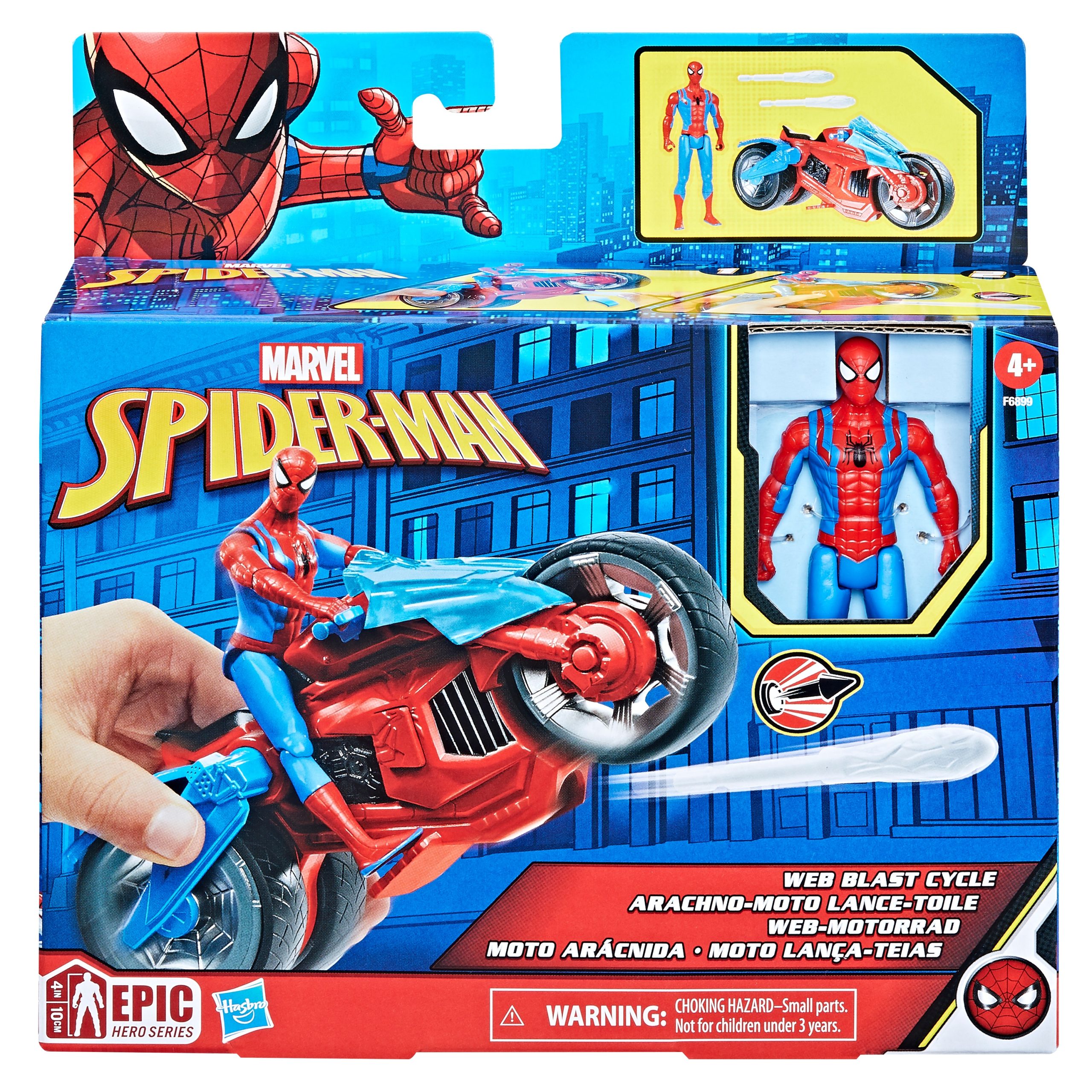 Spider-Man – Transporto priemonė su figūrėlė - 10 cm